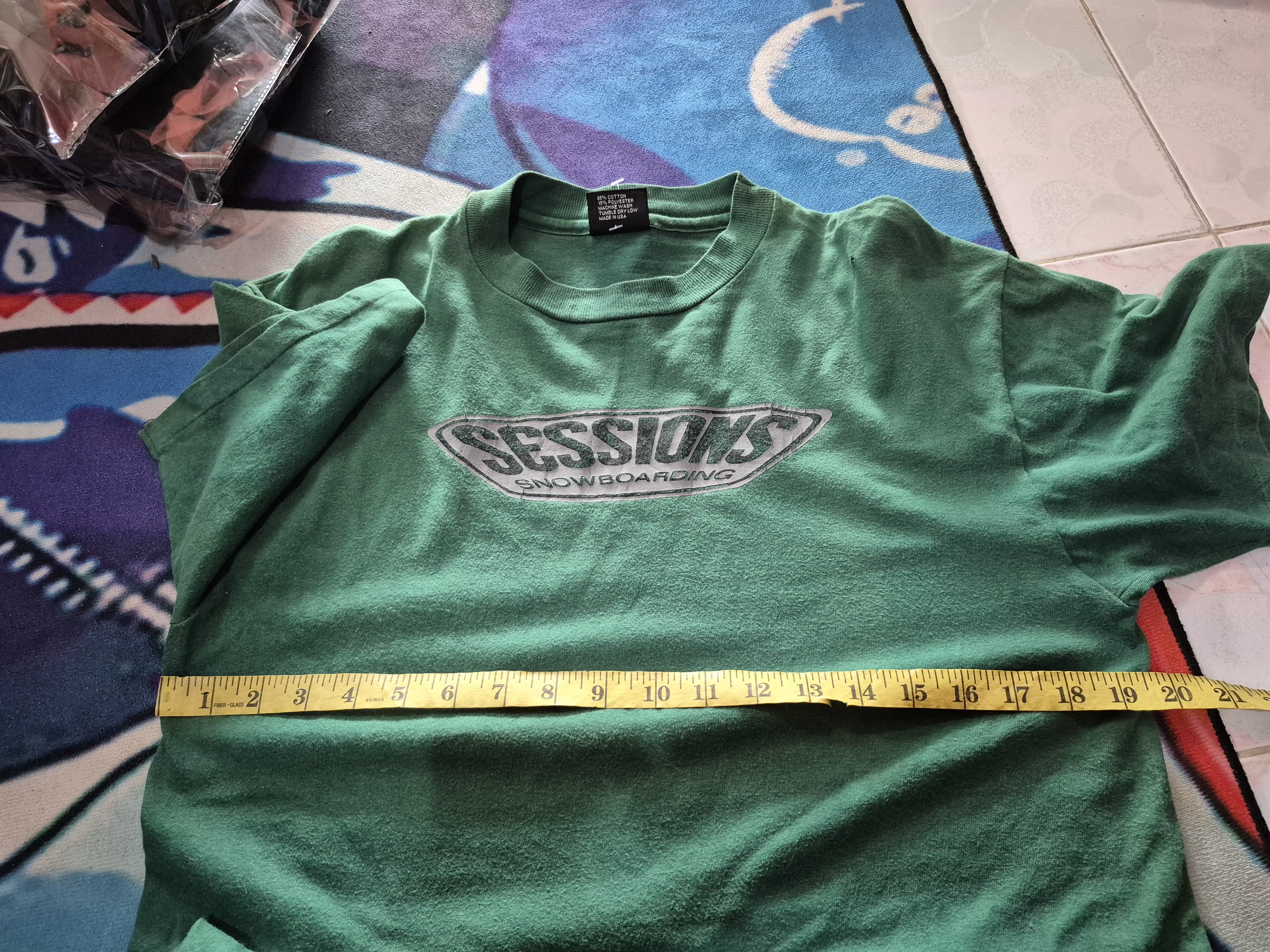 Sessions 🔥 Vintage 90s Sessions Snowboarding Skate Tee Size US M / EU 48-50 / 2 - 10 Thumbnail