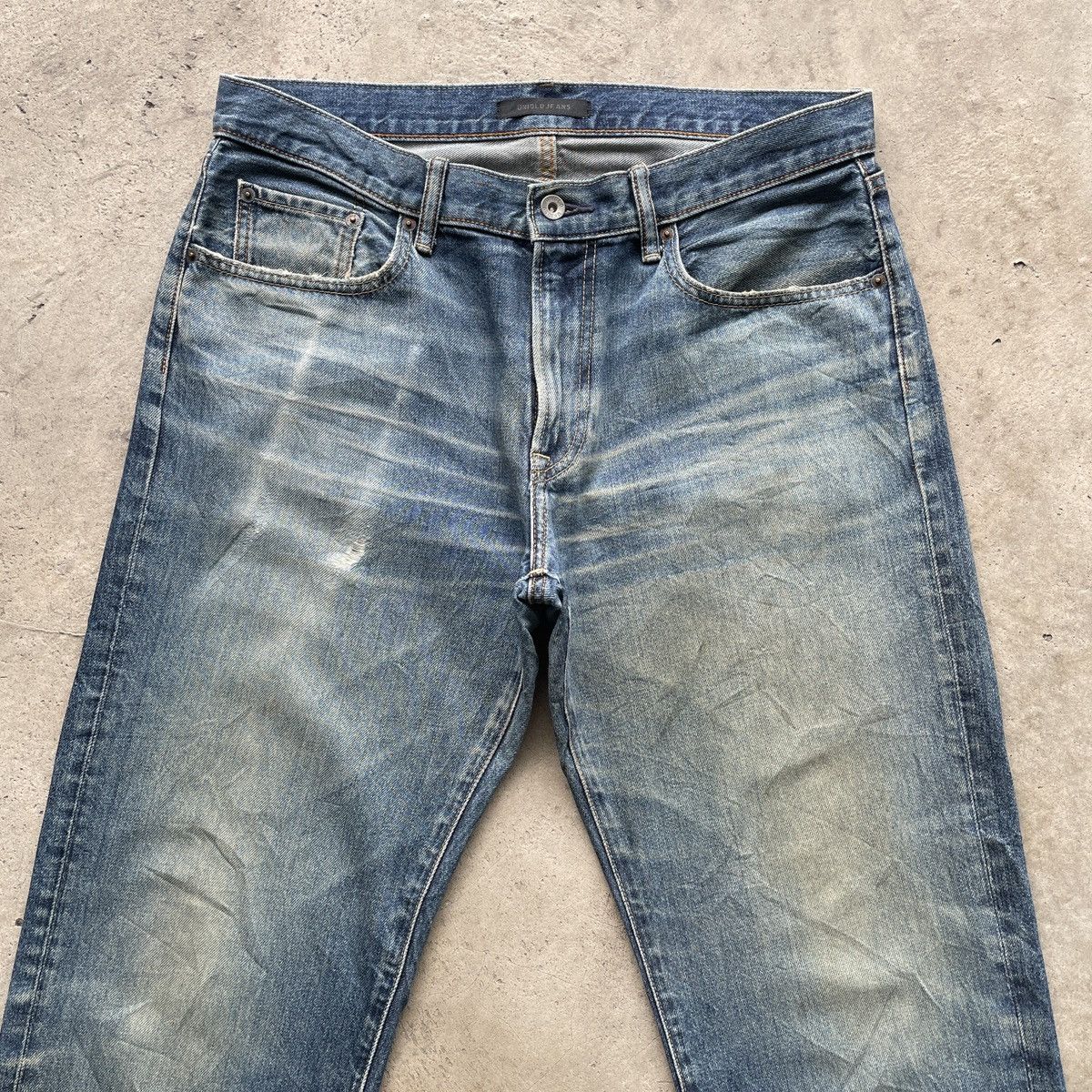 Japanese Brand Rusty💥 Vintage Japanese Brand Faded Jeans Denim Pants W35 Size US 35 - 3 Thumbnail