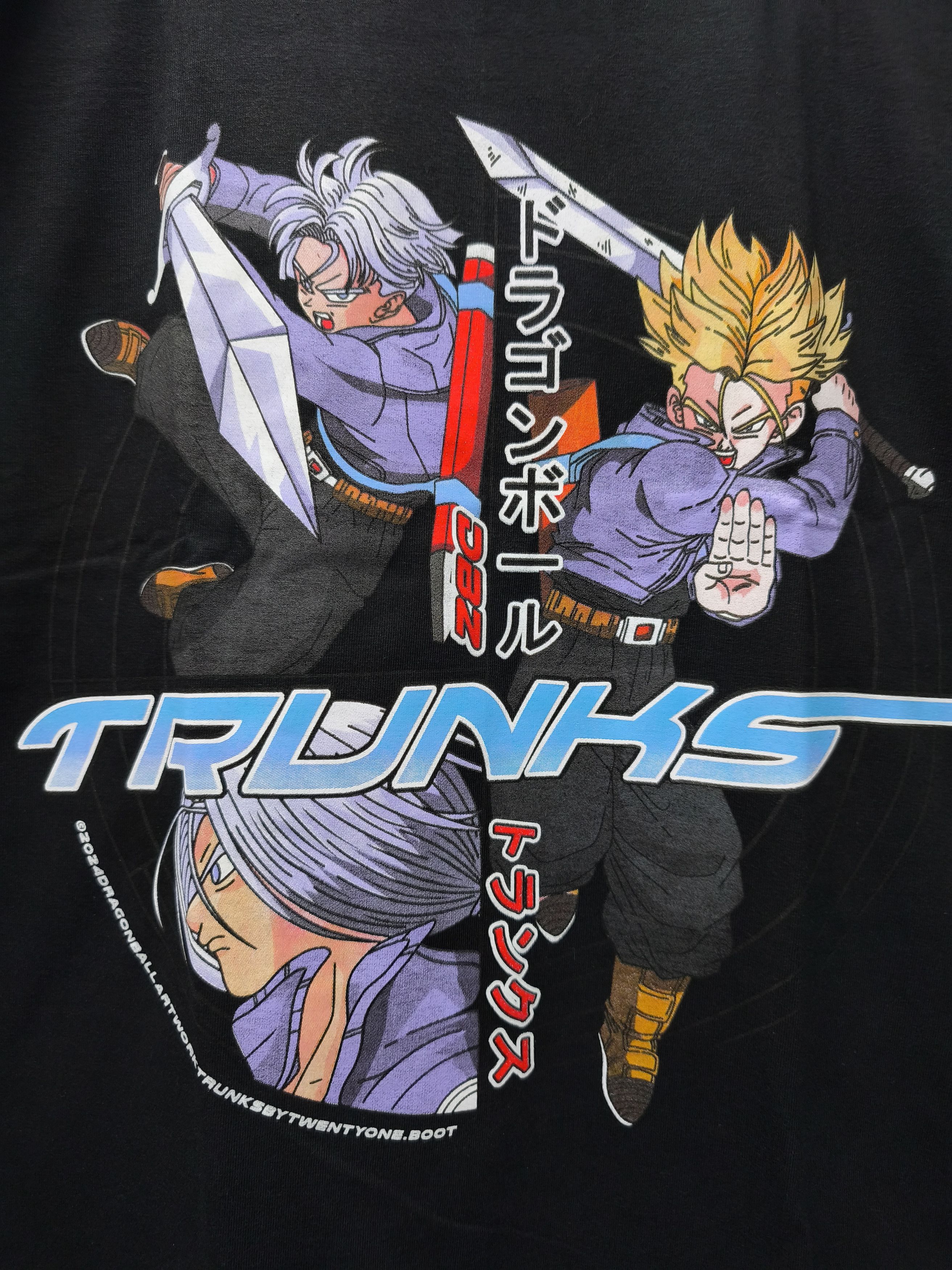 Anime Dragon Ball Z Future Trunks T-shirt Size US XL / EU 56 / 4 - 2 Thumbnail