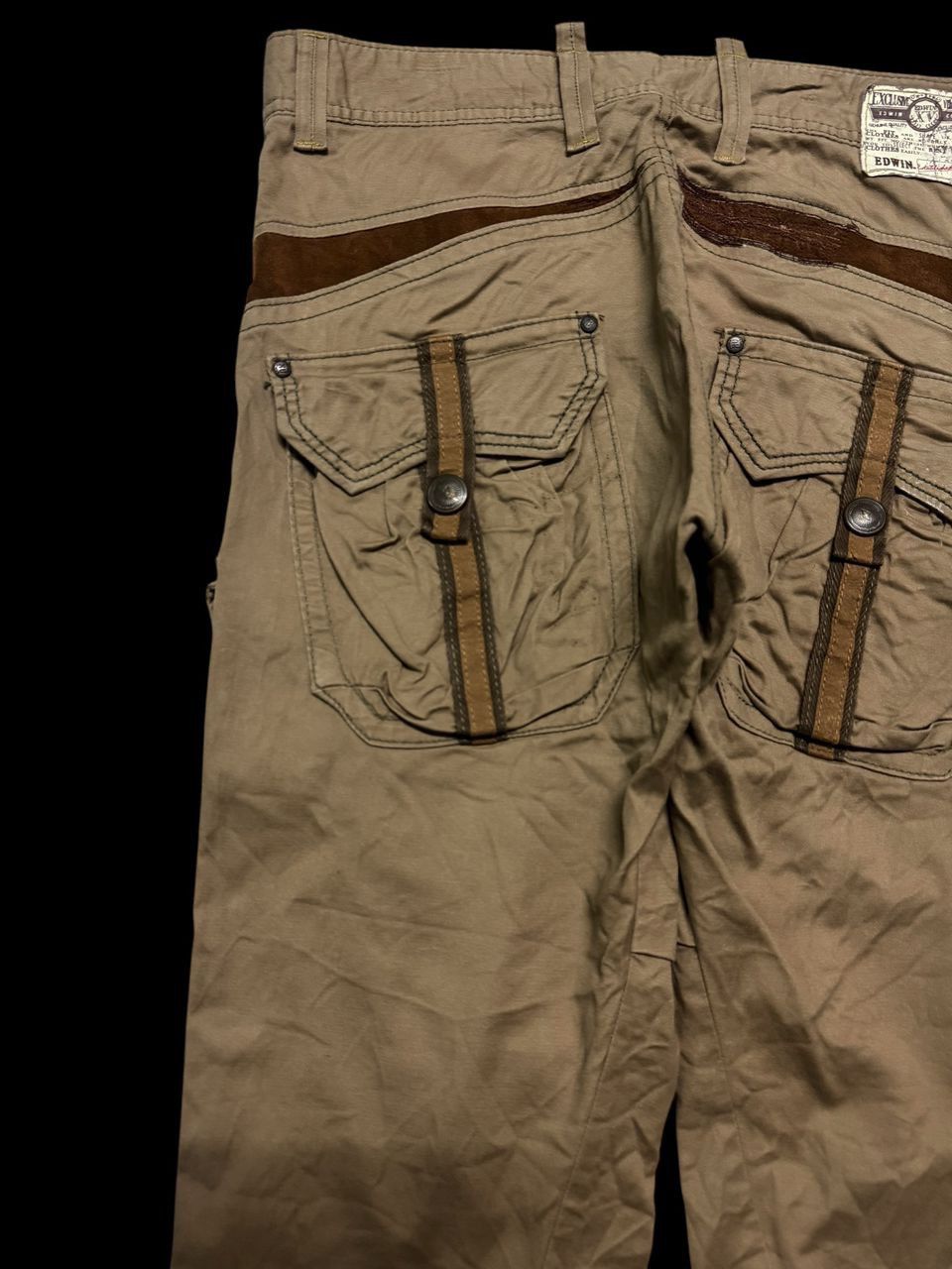 Edwin 💥Rare💥Vintage Edwin 3D Insane Pocket Bushpants Twist Leg Size US 32 / EU 48 - 19 Thumbnail
