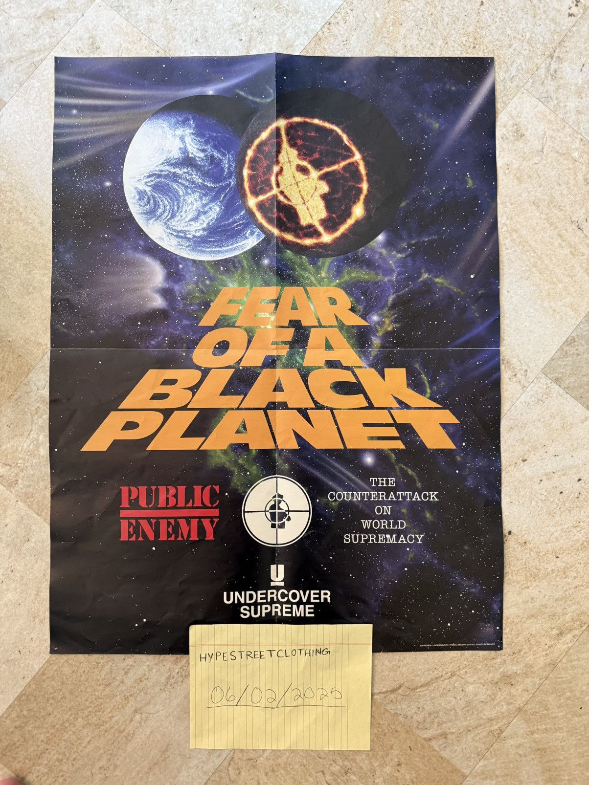 Supreme × Undercover Supreme Undercover Public Enemy Poster Size ONE SIZE - 1 Thumbnail
