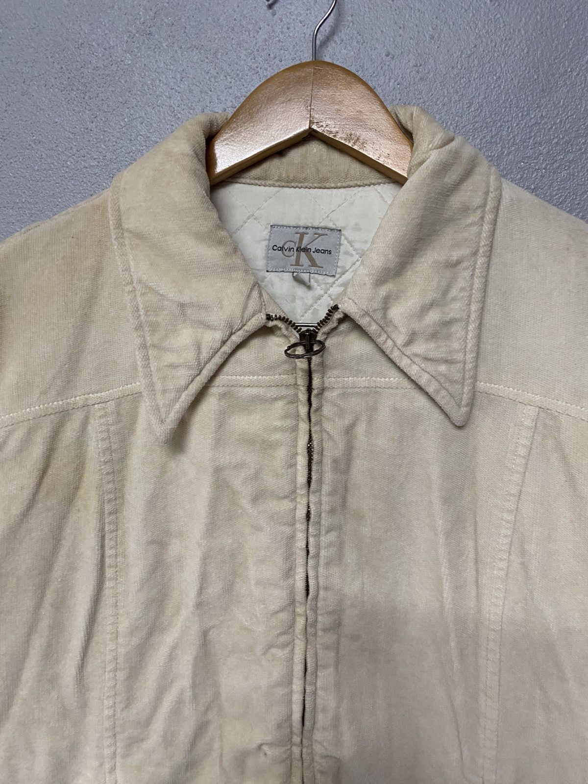 Calvin Klein × Vintage Vintage calvin klien lampo zipper velvet jacket J4 Size US L / EU 52-54 / 3 - 3 Thumbnail