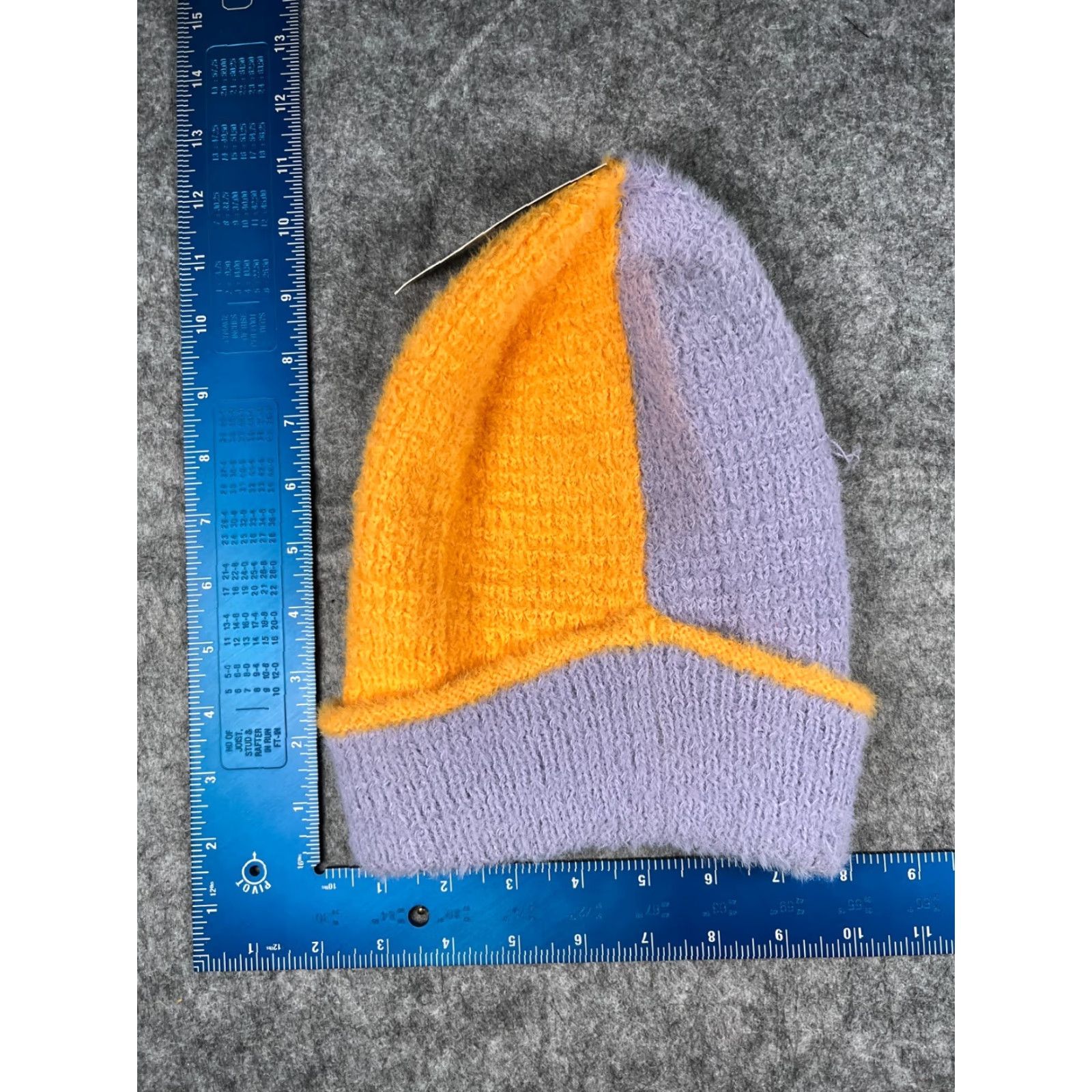 Vintage Wild Fable Beanie Women One Size Purple Yellow Knit Polyester Nylon Blend NEW Size ONE SIZE - 4 Thumbnail