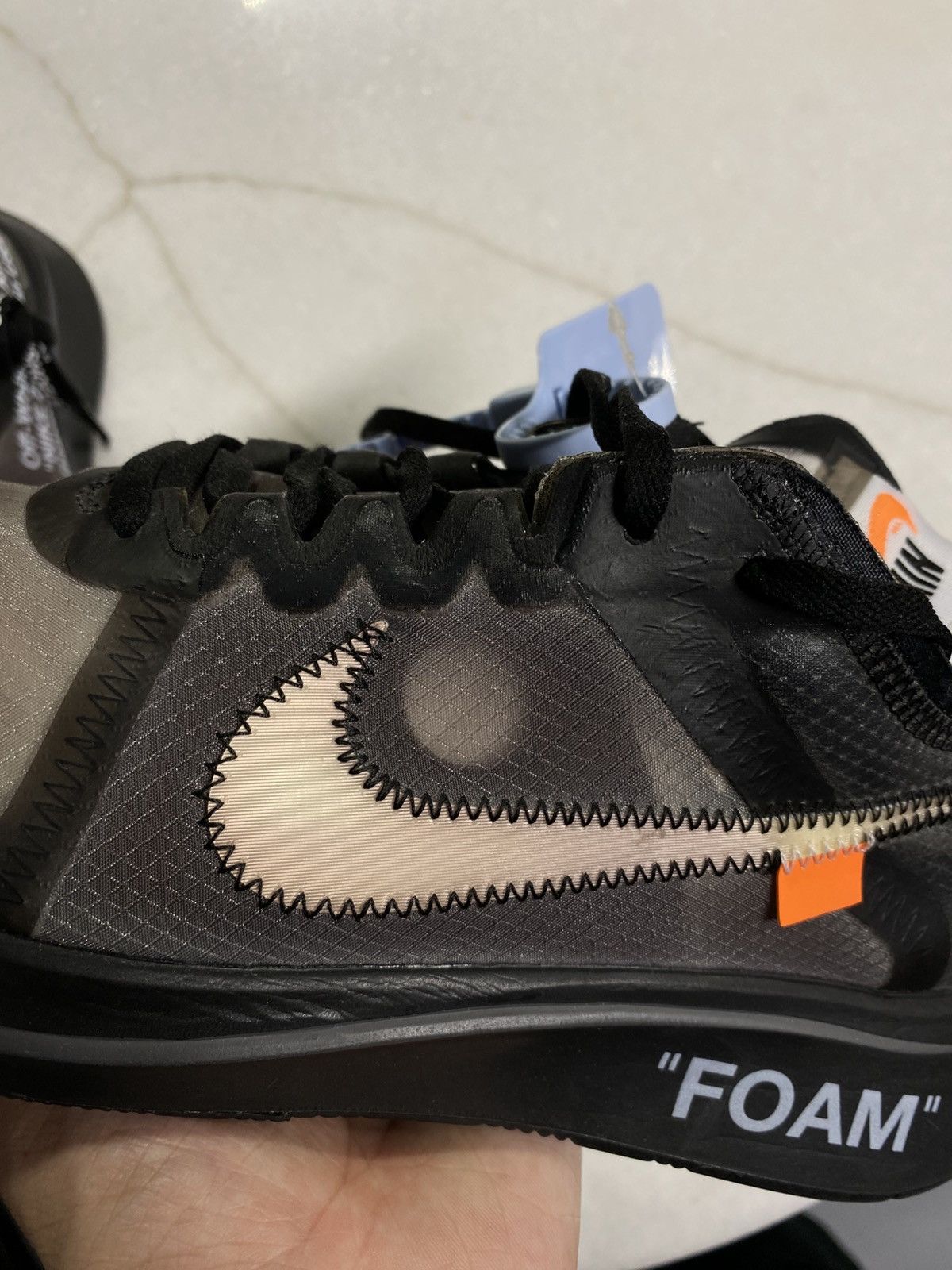 Other Off-White Nike Zoom Fly Black Mens Sneakers Size 8 Size US 8 / EU 41 - 13 Thumbnail
