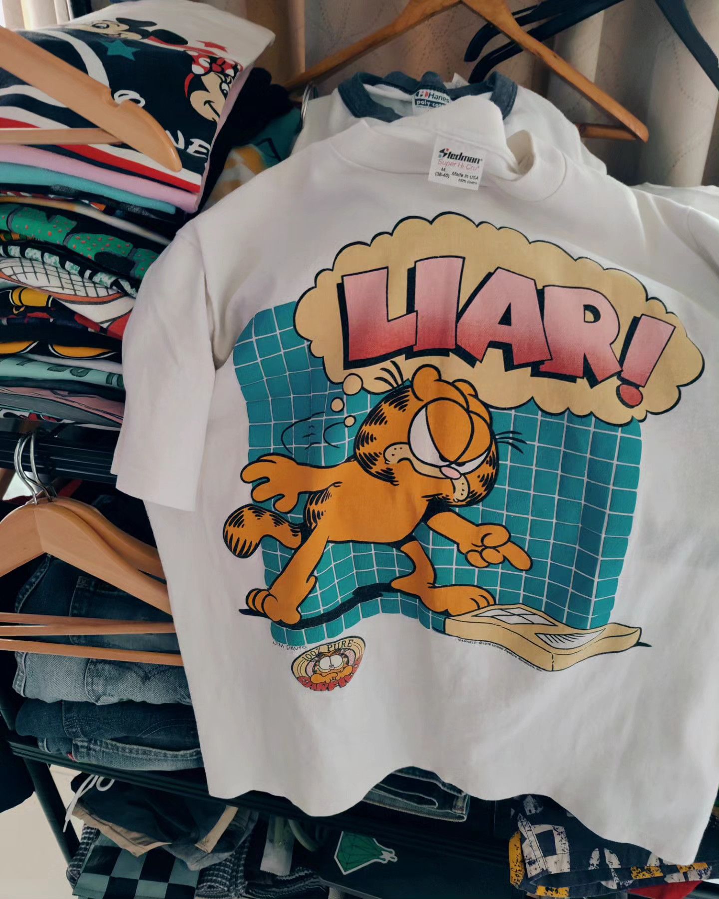 Vintage vintage 80s - GARFIELD Size M / US 6-8 / IT 42-44 - 1 Thumbnail