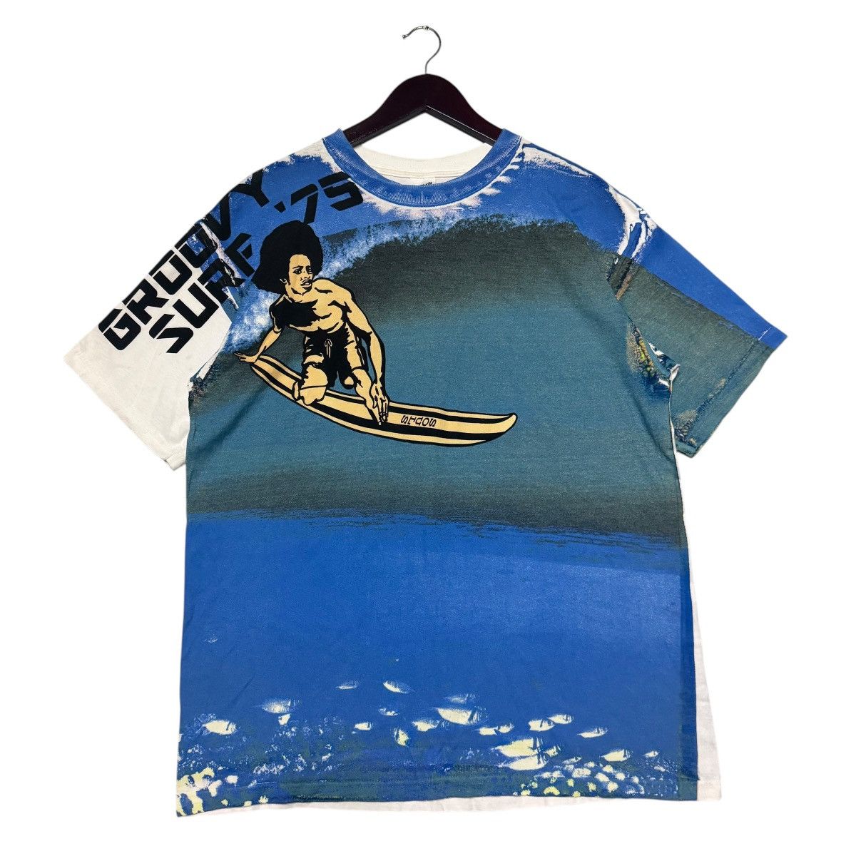 Vintage Vintage Y2K Groovy Surf 75 Soul Tee Shirt Size US XL / EU 56 / 4 - 1 Thumbnail
