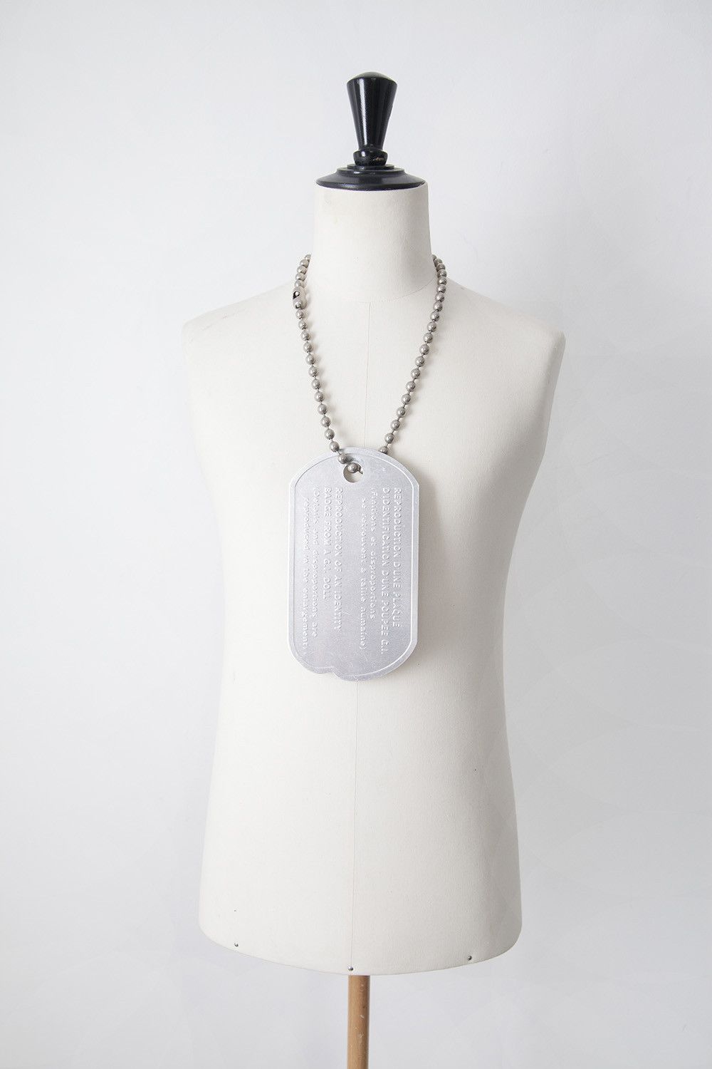 Maison Margiela SS99 oversized dog tag Size ONE SIZE - 1 Thumbnail