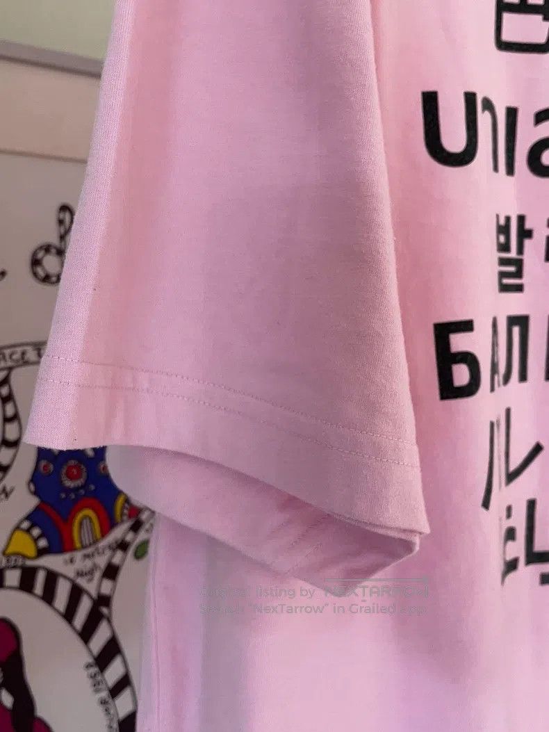 Balenciaga Balenciaga Letter logo pink short-sleeve T-shirt size s Size US S / EU 44-46 / 1 - 5 Thumbnail