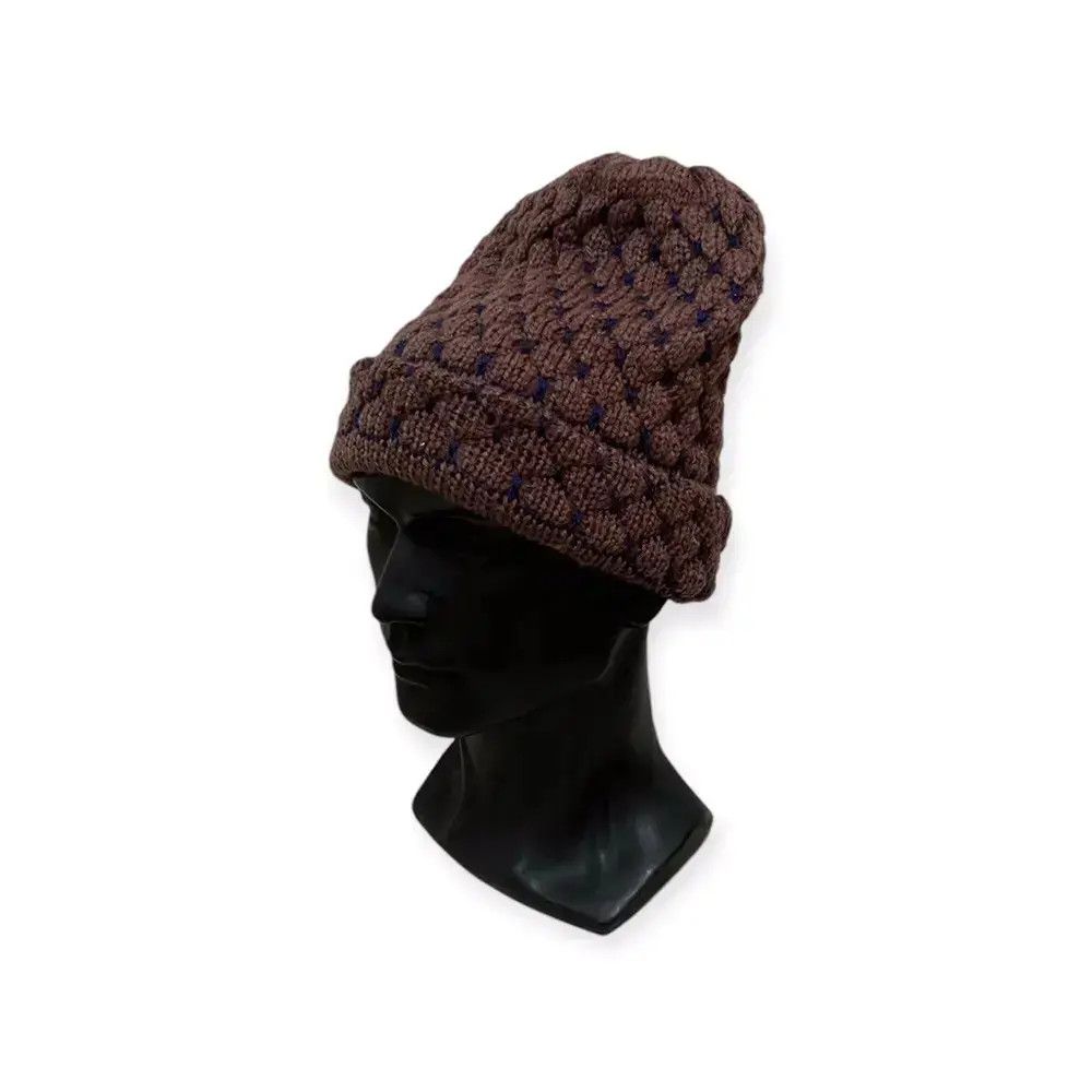 Japanese Brand Rare Design Crochet Beanie Hat Size ONE SIZE - 1 Thumbnail