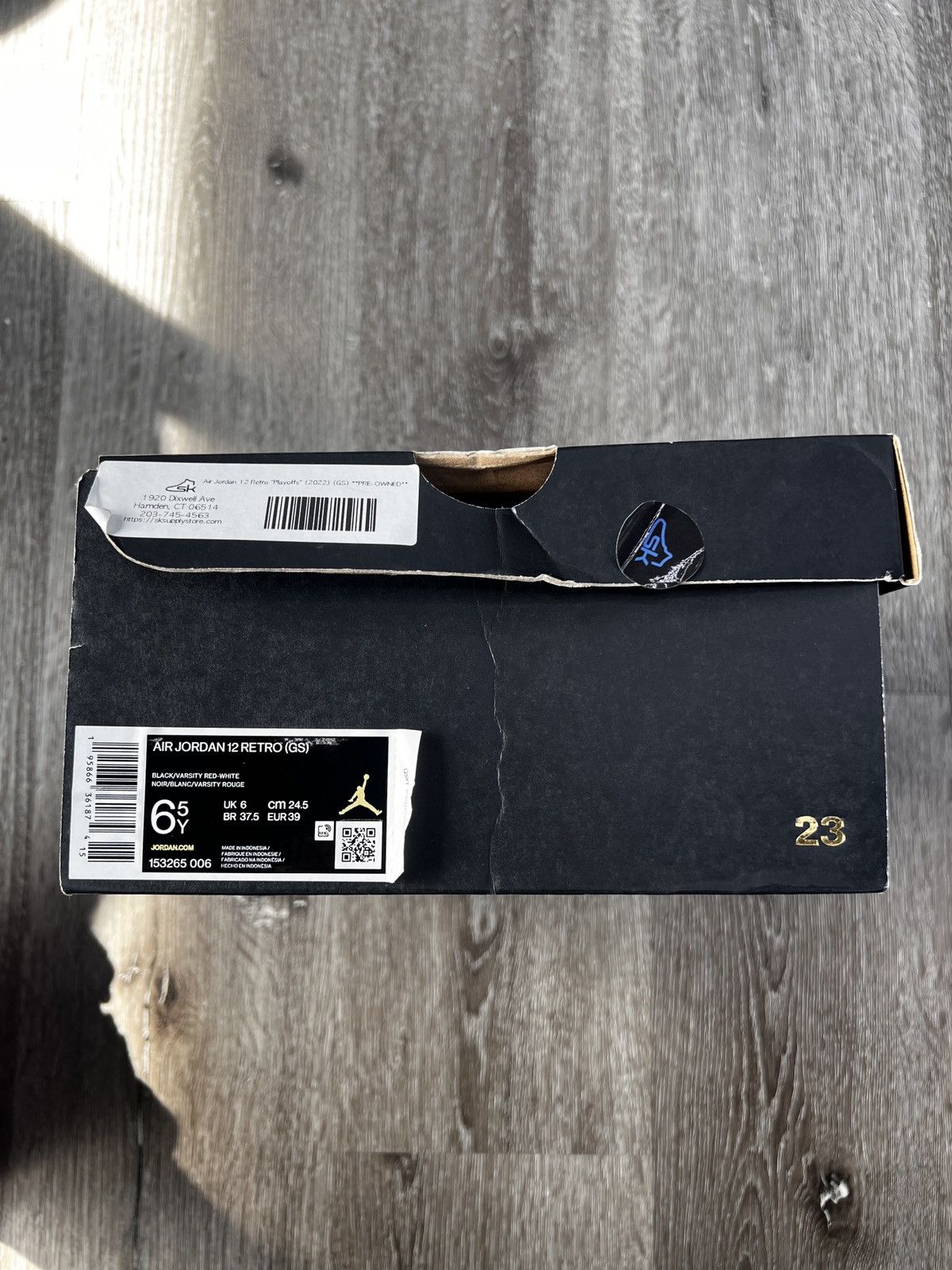 Jordan Brand Air Jordan 12 Retro “Playoffs” (2022) (GS) **PRE-OWNED** Size US 6.5 / EU 39-40 - 9 Thumbnail
