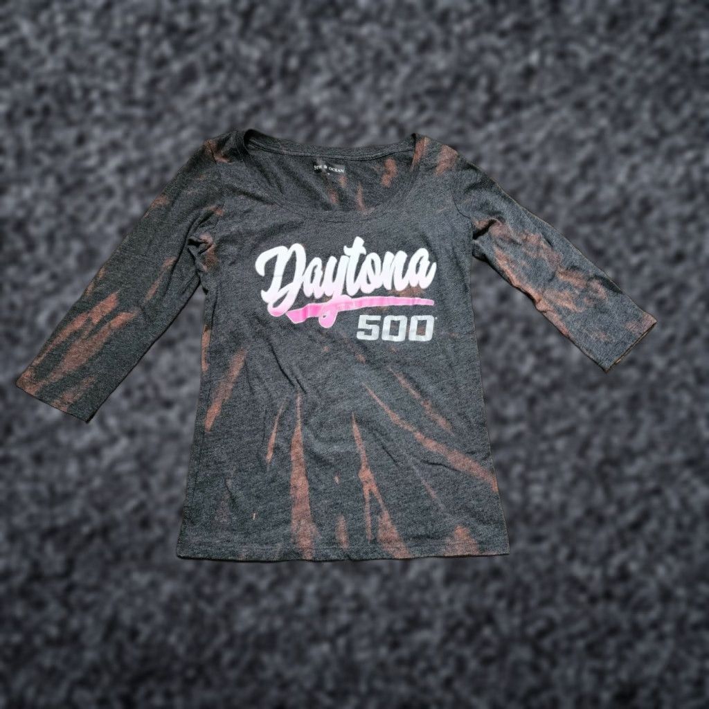 NASCAR 5th & Ocean Daytona Beach Gray Long Sleeve T-Shirt Womens M Size M / US 6-8 / IT 42-44 - 1 Thumbnail