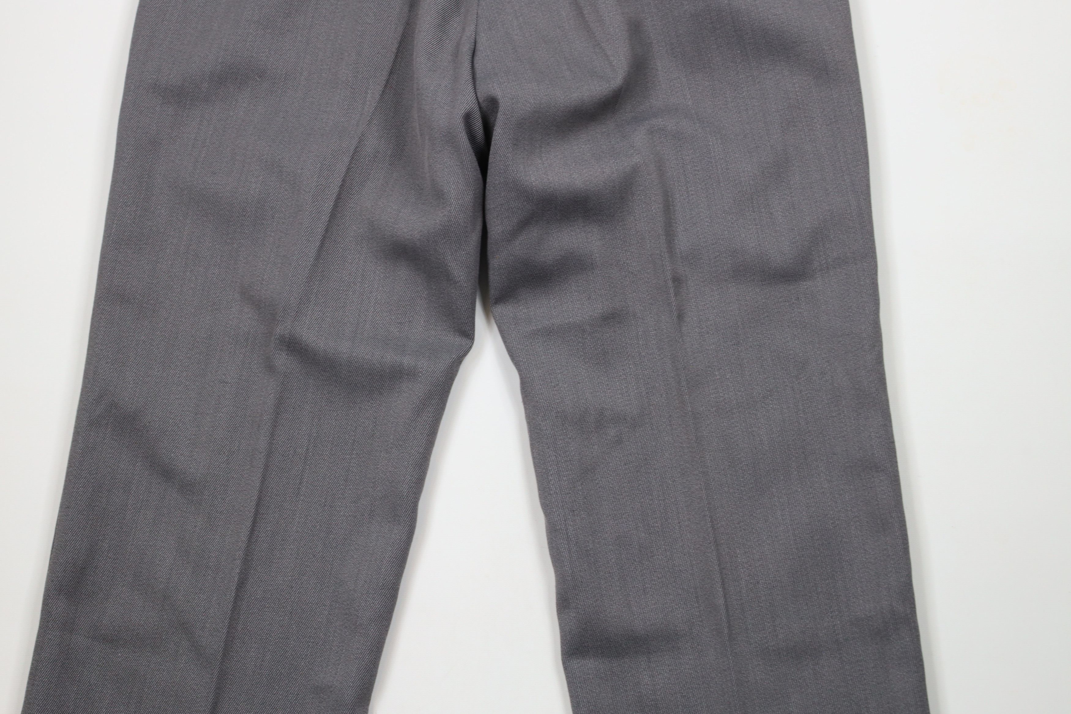 Vintage Vintage 70s Streetwear Ribbed Wide Leg Chino Pants Gray Size US 34 / EU 50 - 11 Thumbnail