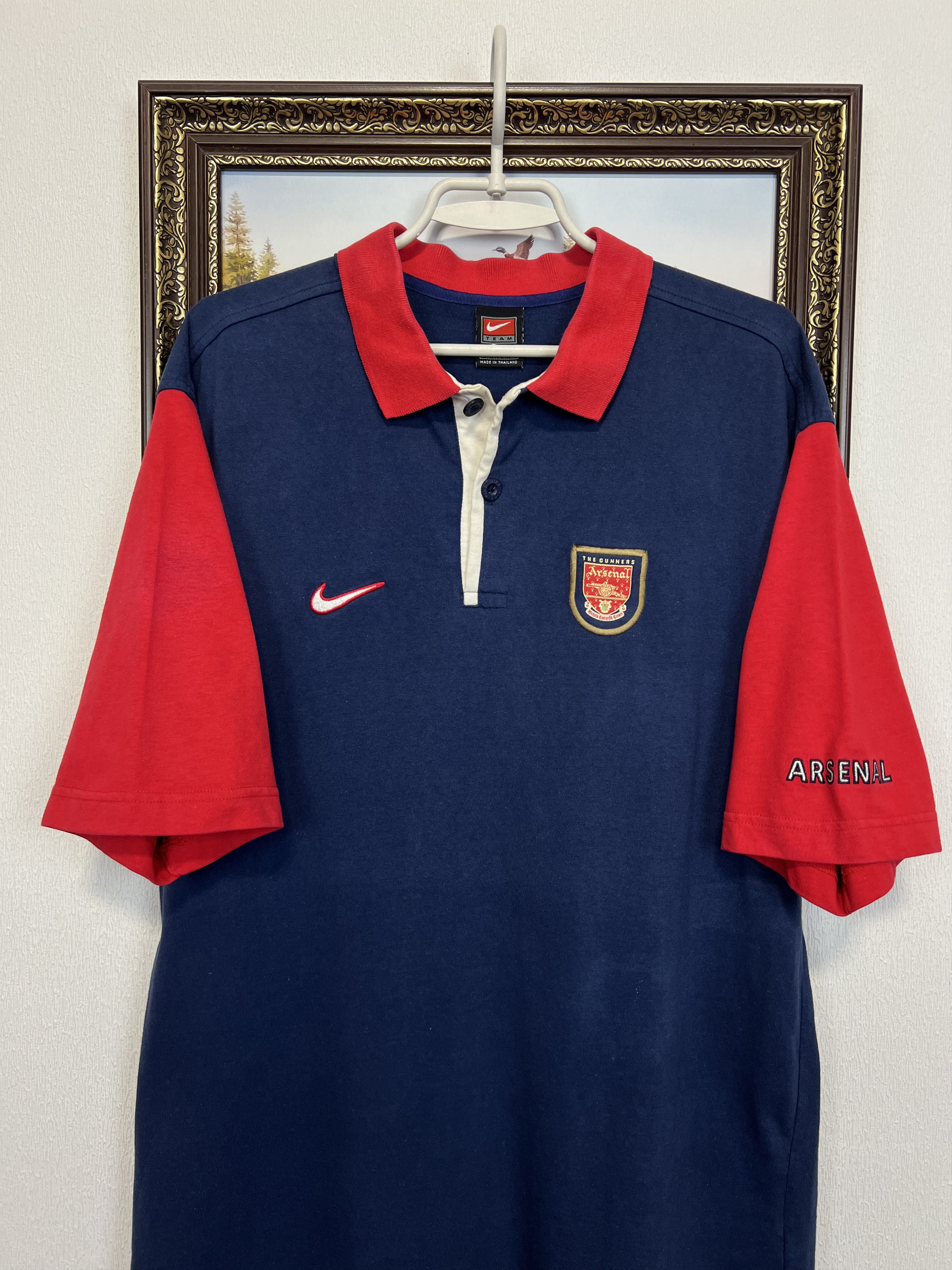 Nike Nike Arsenal Football Train Shirt Polo Soccer Gunners Jersey Size US L / EU 52-54 / 3 - 2 Thumbnail