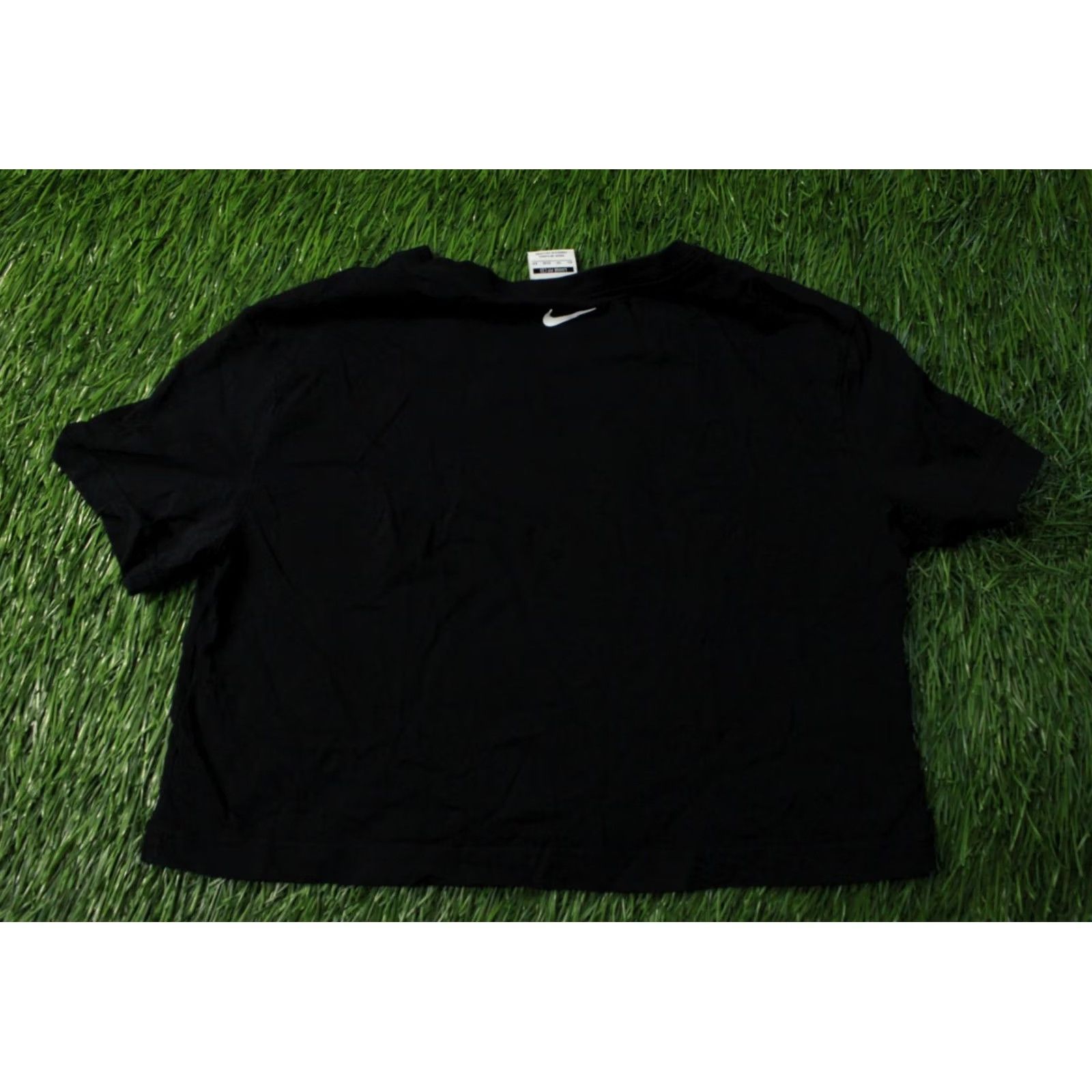 Nike NIKE SWOOSH ORIGINAL 2021 WOMEN CROP TEE SHIRT XS BLACK Jersey Casual Short Sleeve T-Shirt PNG? Size XS / US 0-2 / IT 36-38 - 7 Thumbnail