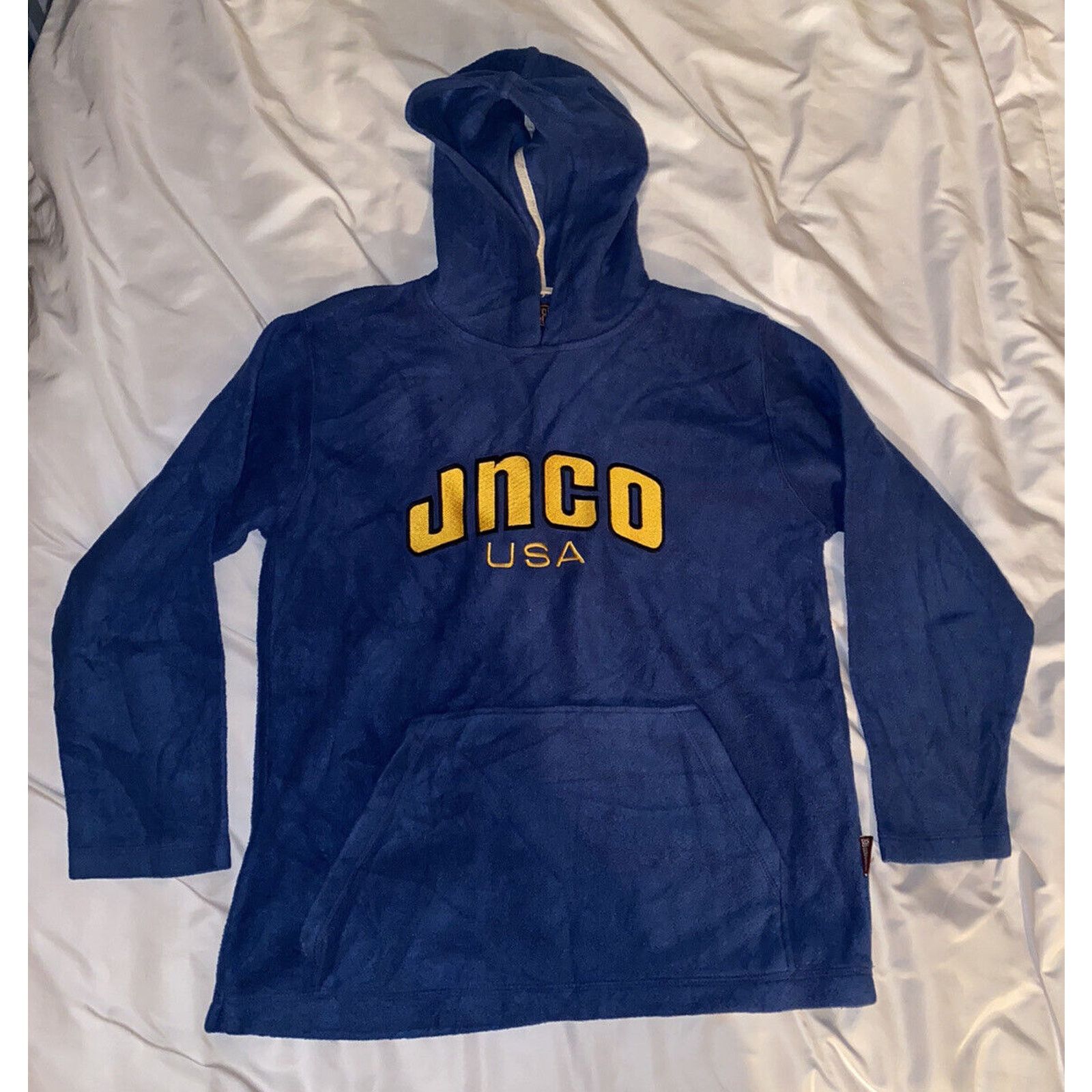 JNCO Vintage JNCO JEANS USA Pullover Hoodie Sweatshirt Blue 90s Size US L / EU 52-54 / 3 - 2 Thumbnail