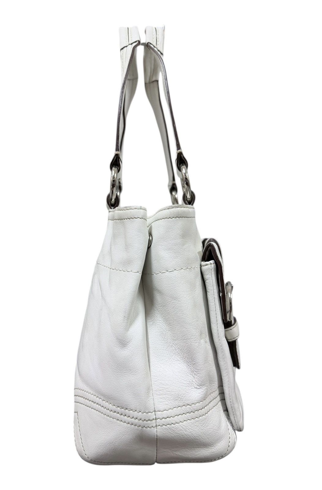 Coach Coach Hamilton Hobo Leather White Bag Size ONE SIZE - 6 Thumbnail