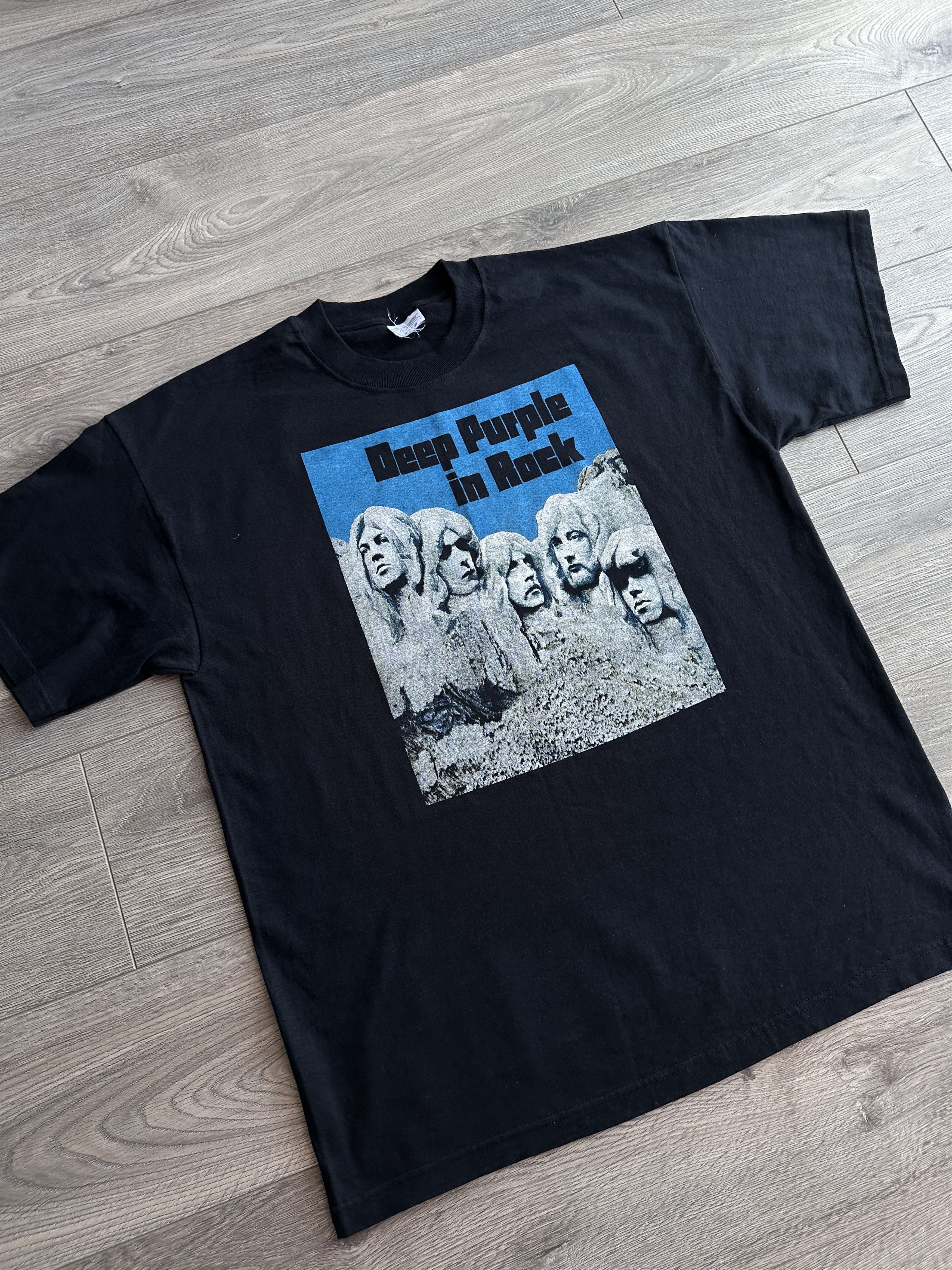 Band Tees × Vintage Deep Purple in rock vintage t shirt Size US XL / EU 56 / 4 - 2 Thumbnail