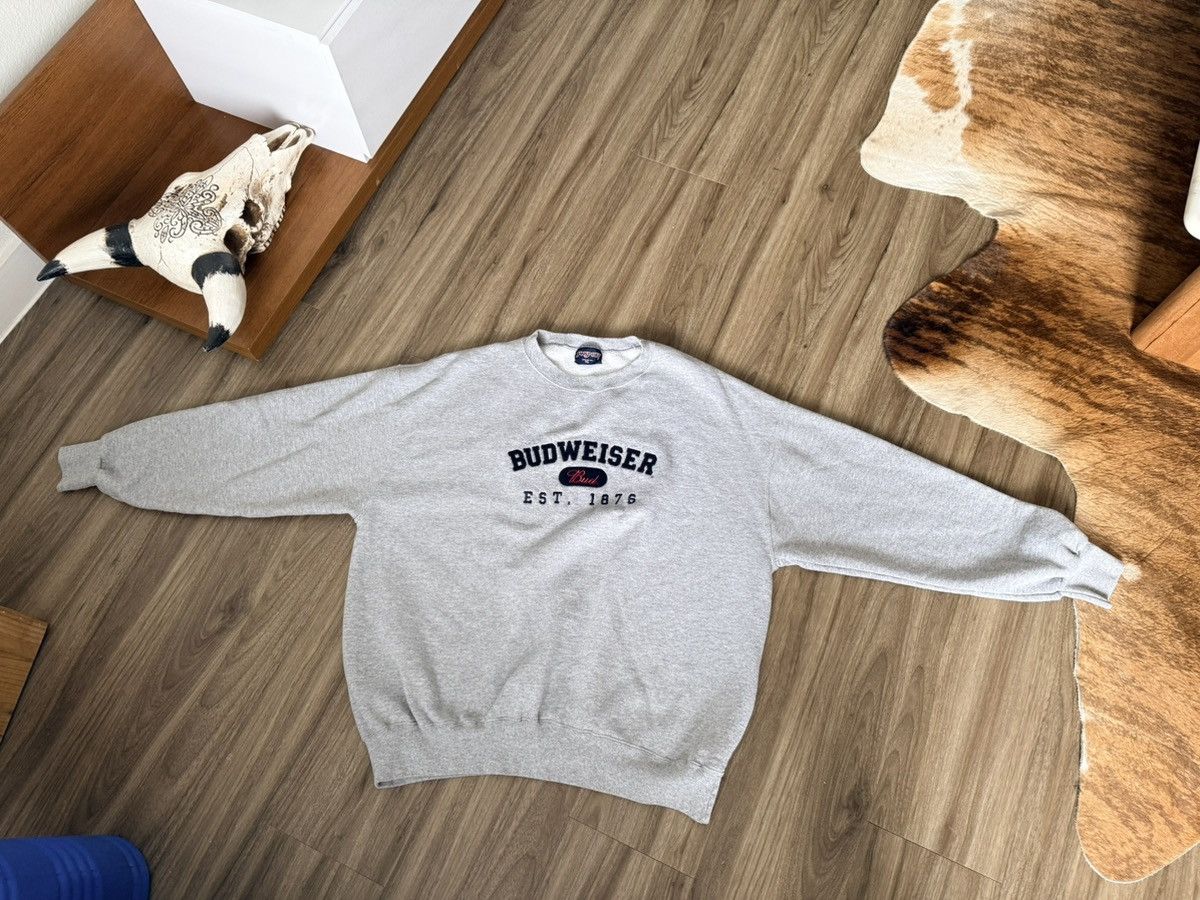 Jansport Vintage Jansport Budweiser Crewneck Sweater Mens XL Size US XL / EU 56 / 4 - 1 Thumbnail