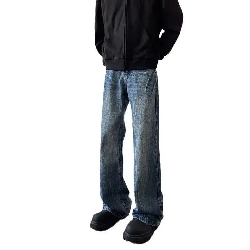 Japanese Brand Retro loose straight leg micro flared jeans Size US 32 / EU 48 - 5 Thumbnail