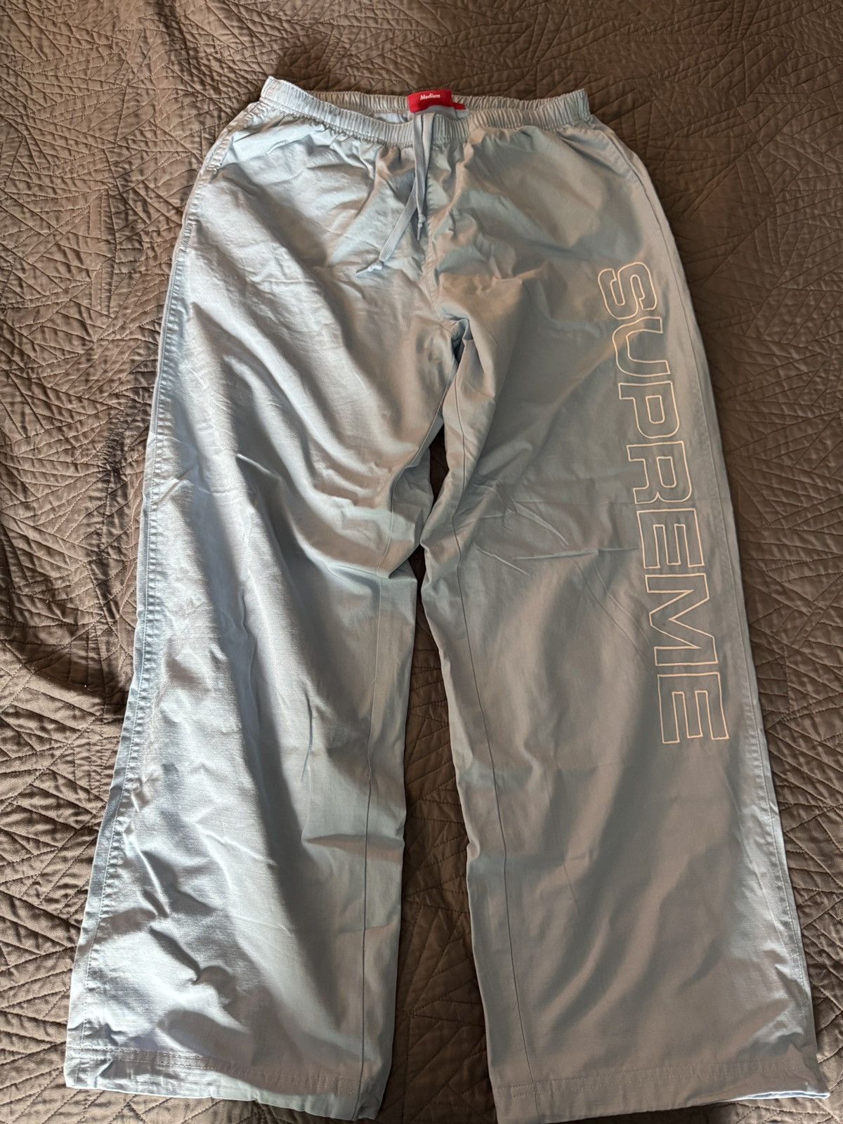 Spellout Embroidered Ripstop セール中 Track Pant Spellout