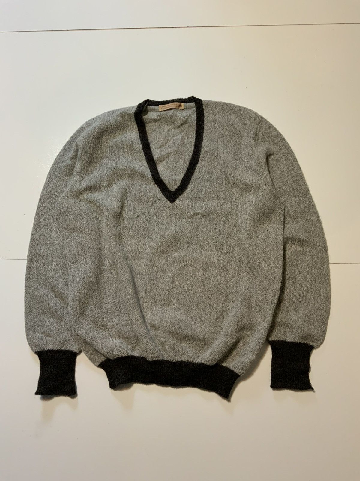 Vintage 50s 60s Lemmermayer Prime Alpaca Fuzzy Knit Sweater