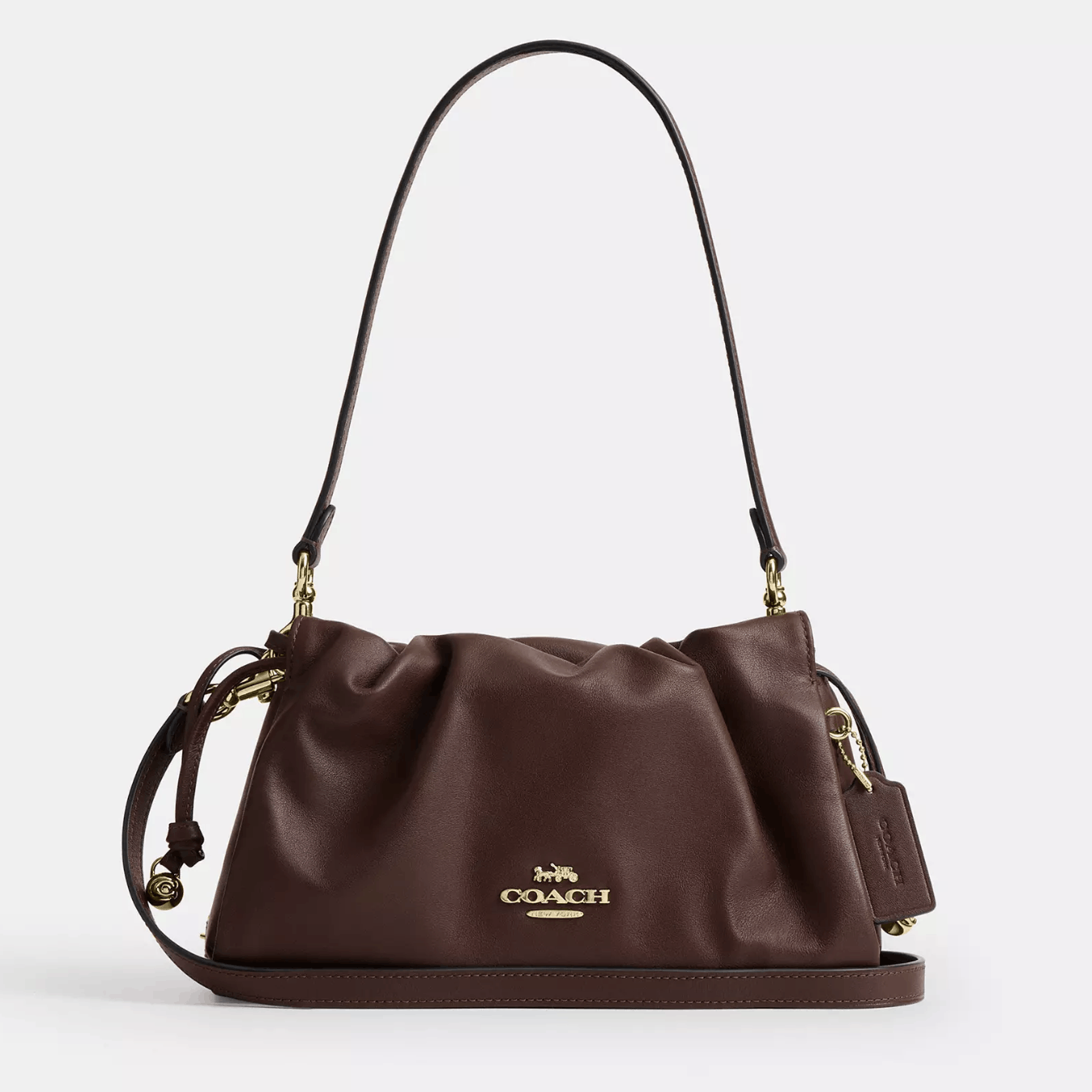 Coach NWT Coach Faye Shoulder Bag CV529 Gold/Maple Size ONE SIZE - 12 Thumbnail