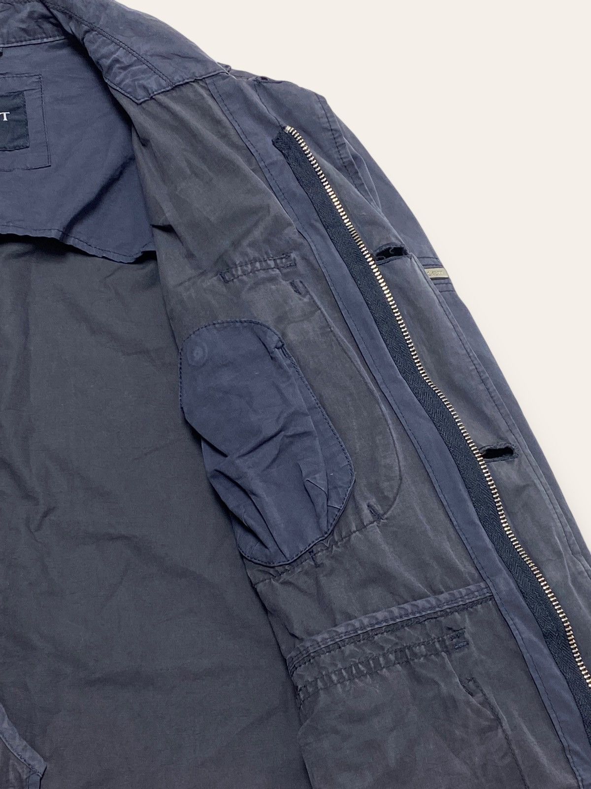 Hackett Vintage HACKETT Multi Pocket Navy Faded Light Jacket Size US M / EU 48-50 / 2 - 8 Thumbnail