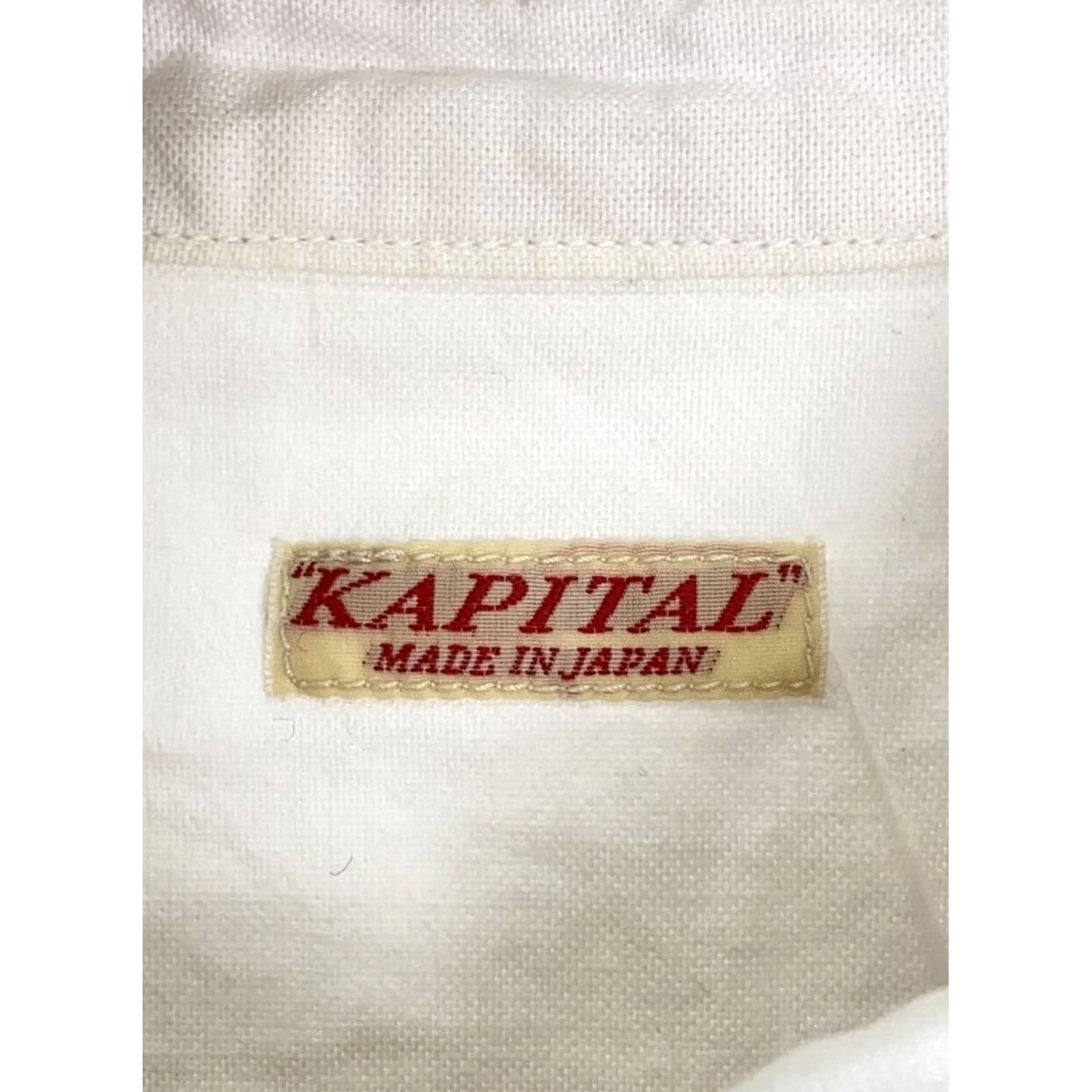 Kapital KAPITAL Long Sleeve Shirt Casual XL Men's White Button-Up Sh _ Size US XL / EU 56 / 4 - 3 Thumbnail