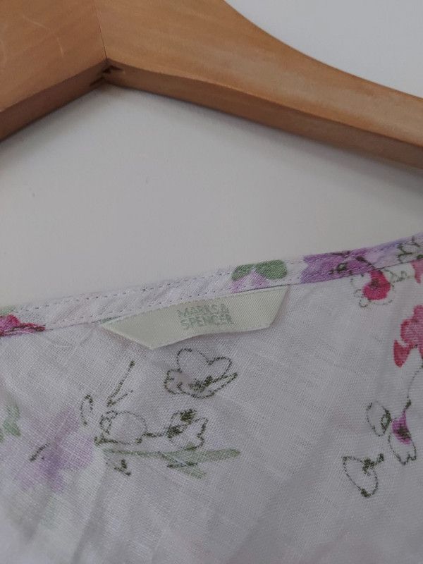 Vintage M & S vintage linen top 14 Size L / US 10 / IT 46 - 4 Thumbnail