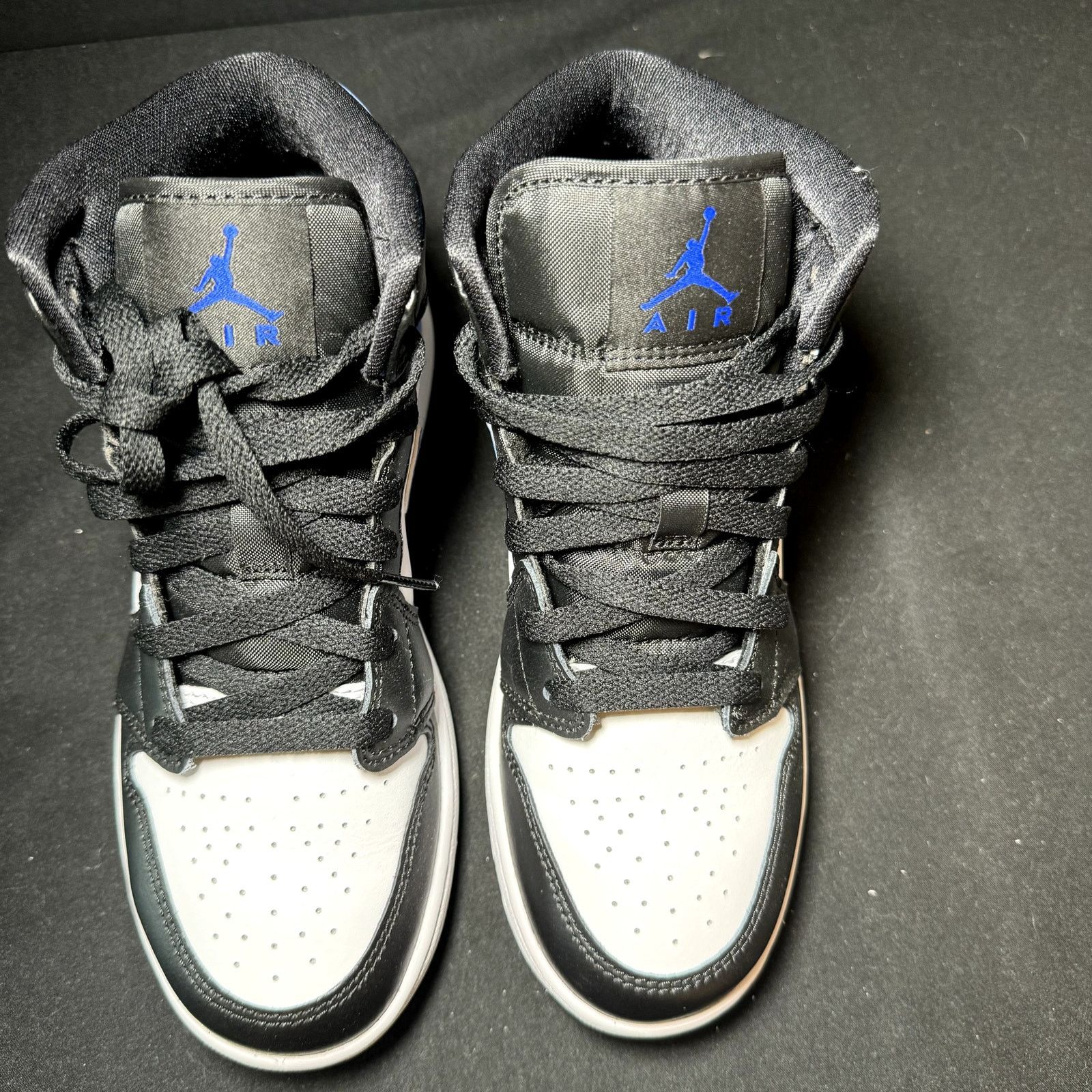 Jordan Brand × Nike Size 5 - Nike Air Jordan 1 Mid GS Racer Blue Men's Shoes Size US 5 / EU 37 - 4 Thumbnail