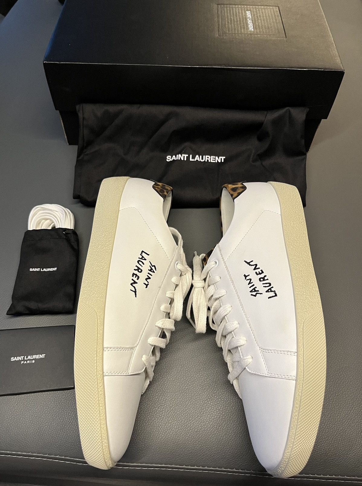 Saint Laurent Paris Super Runway Brand New Saint Laurent Logo Moon Plus Sneaker Size US 11.5 / EU 44-45 - 6 Thumbnail