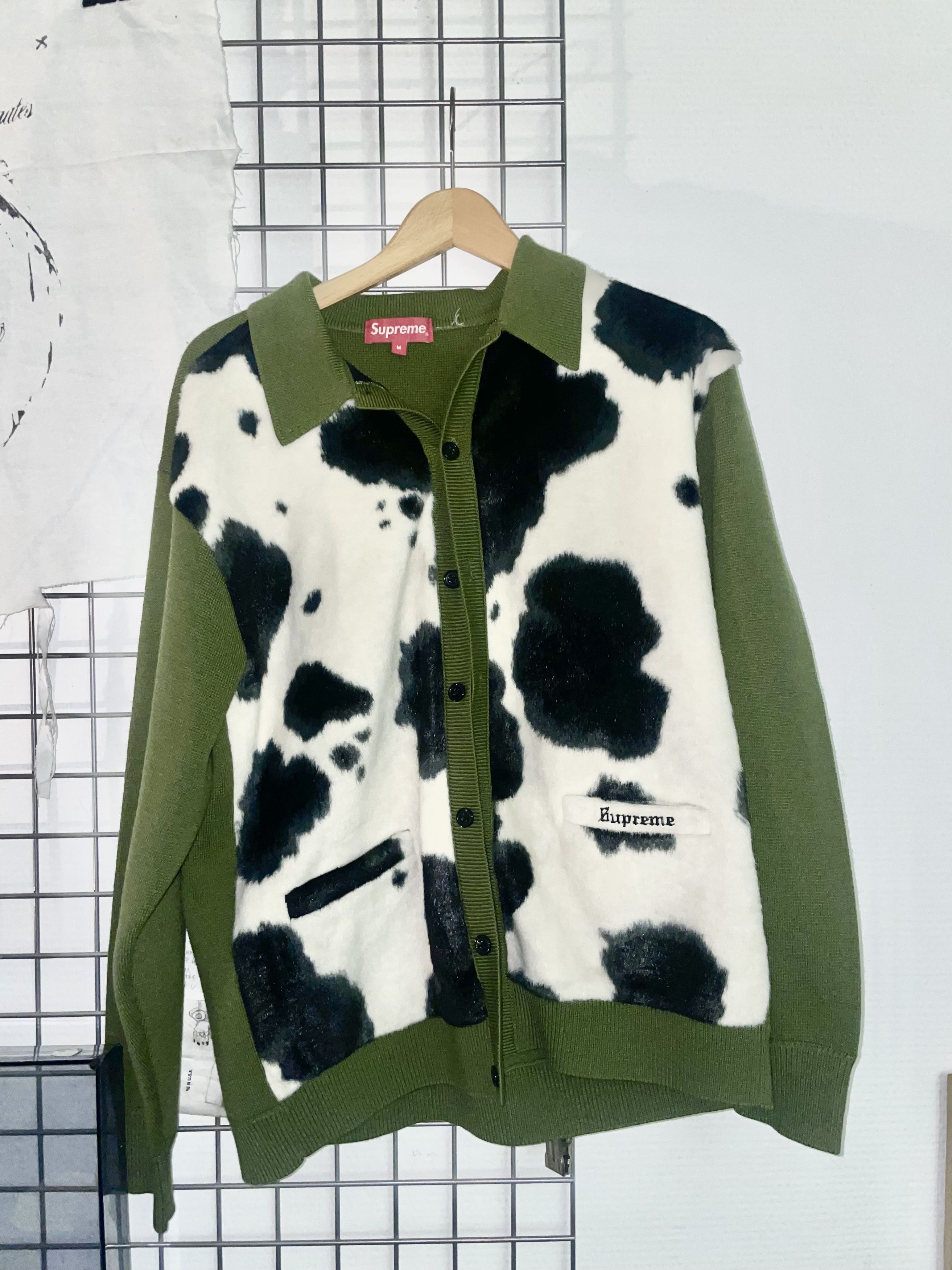 Supreme Supreme Cow Print Cardigan | Grailed