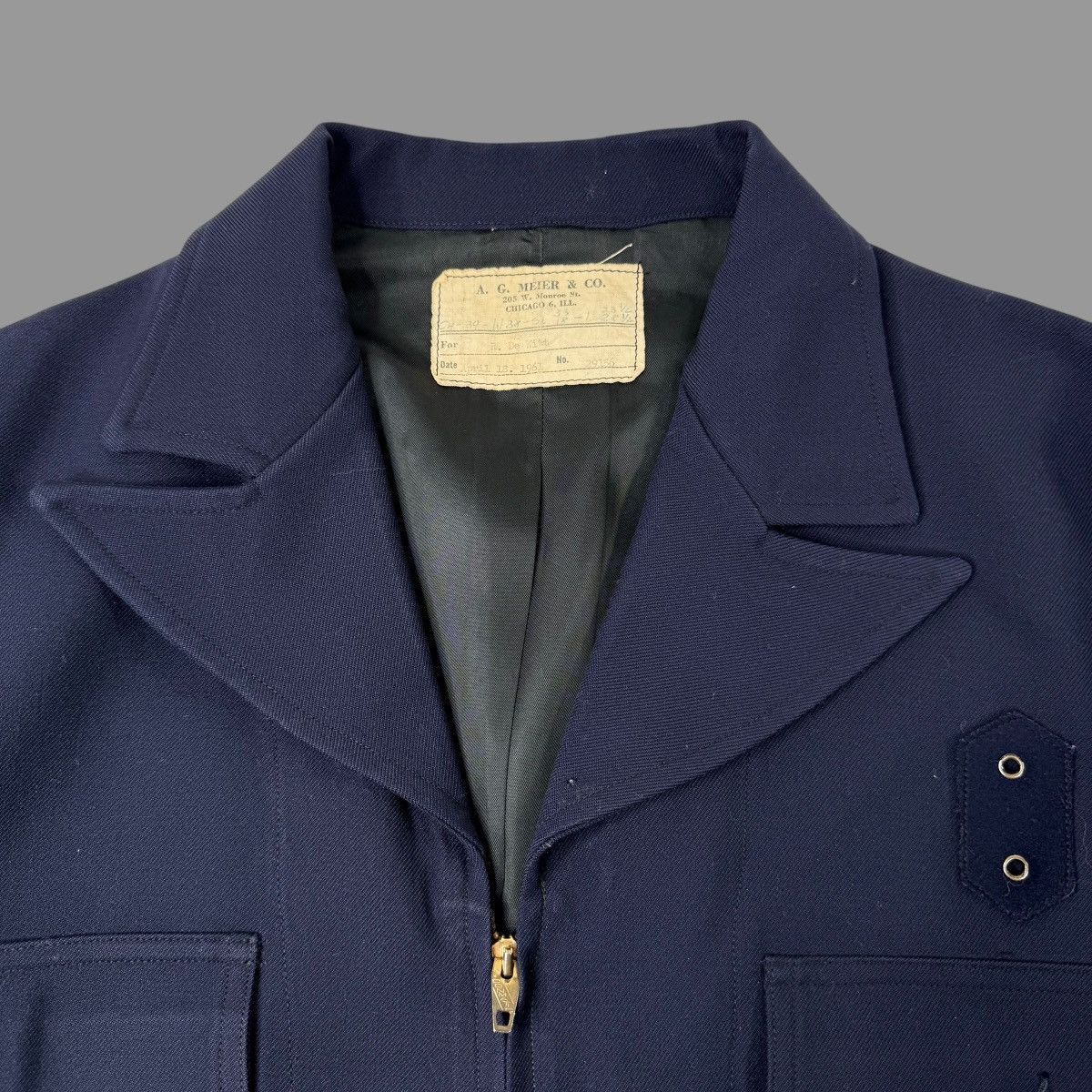 Vintage Vintage 1950s fire fighter whipcord jacket Size US L / EU 52-54 / 3 - 3 Thumbnail