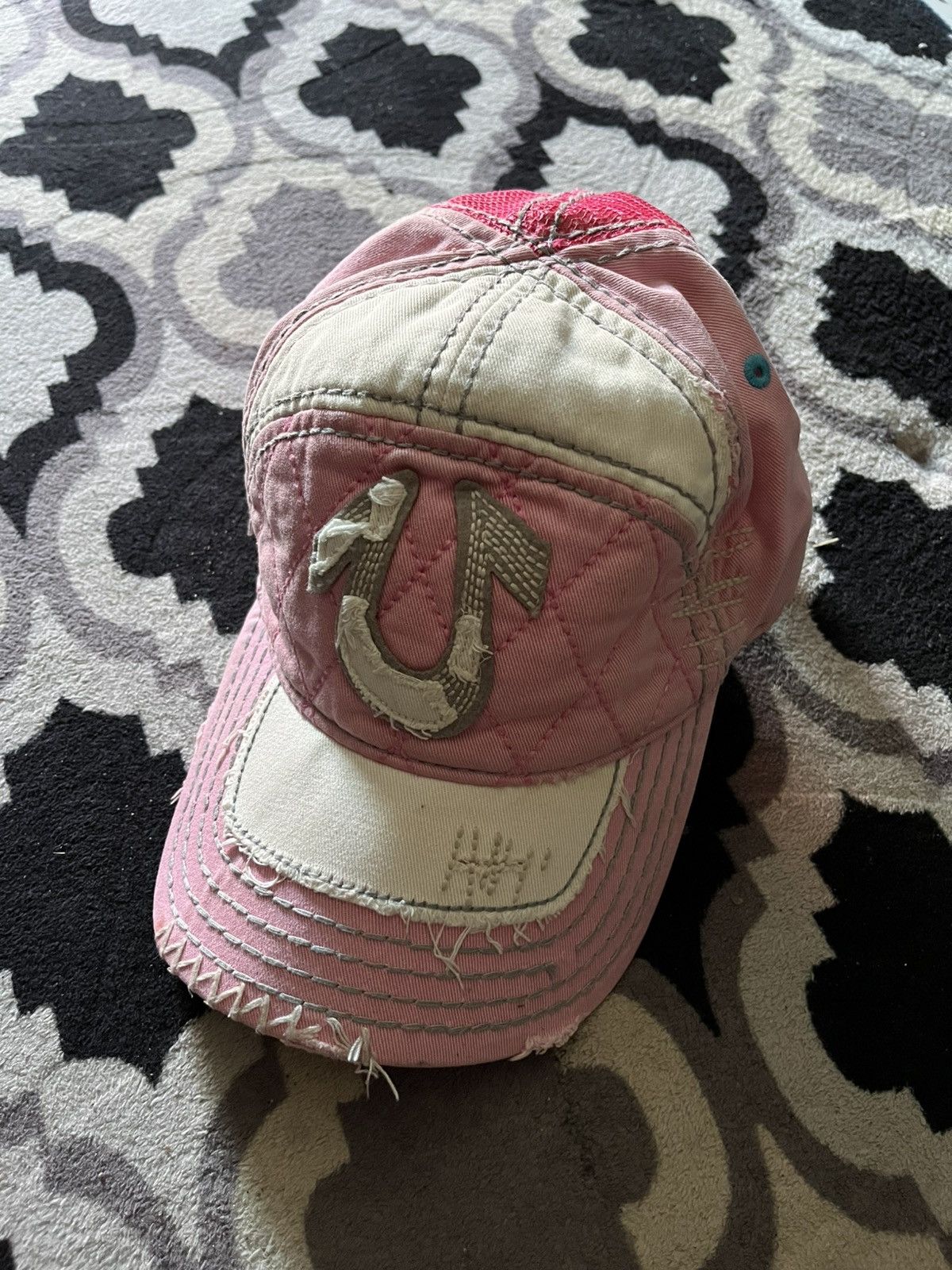 True Religion 2000s true religion distressed cap Size ONE SIZE - 1 Thumbnail