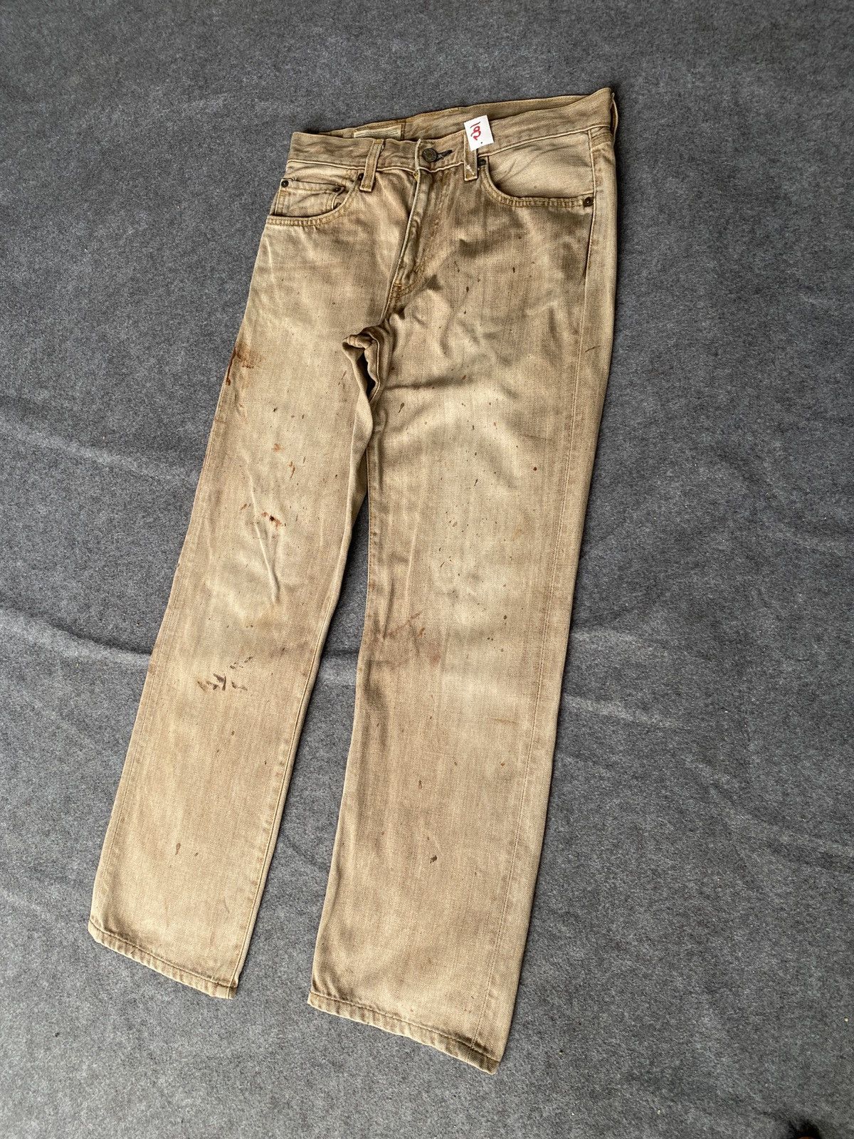 Edwin × PPFM Vintage edwin 503 blue trip denim Size US 31 - 4 Thumbnail
