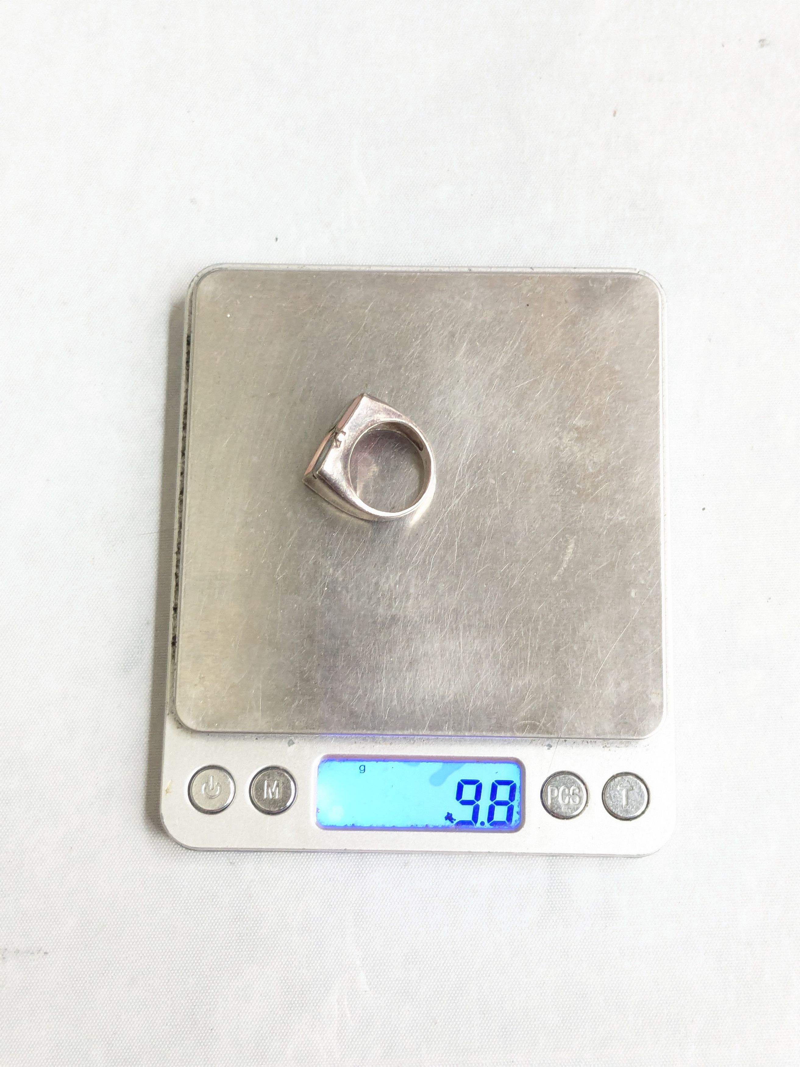 Jewelry Vintage Sterling Silver Ring MOP 7.75 Pink Blue Y2K Abstract Size ONE SIZE - 9 Thumbnail