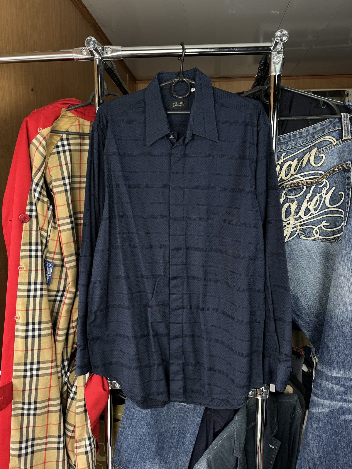 Versace Mens Vintage Versace classic v2 shirts button up luxury Size US M / EU 48-50 / 2 - 1 Thumbnail