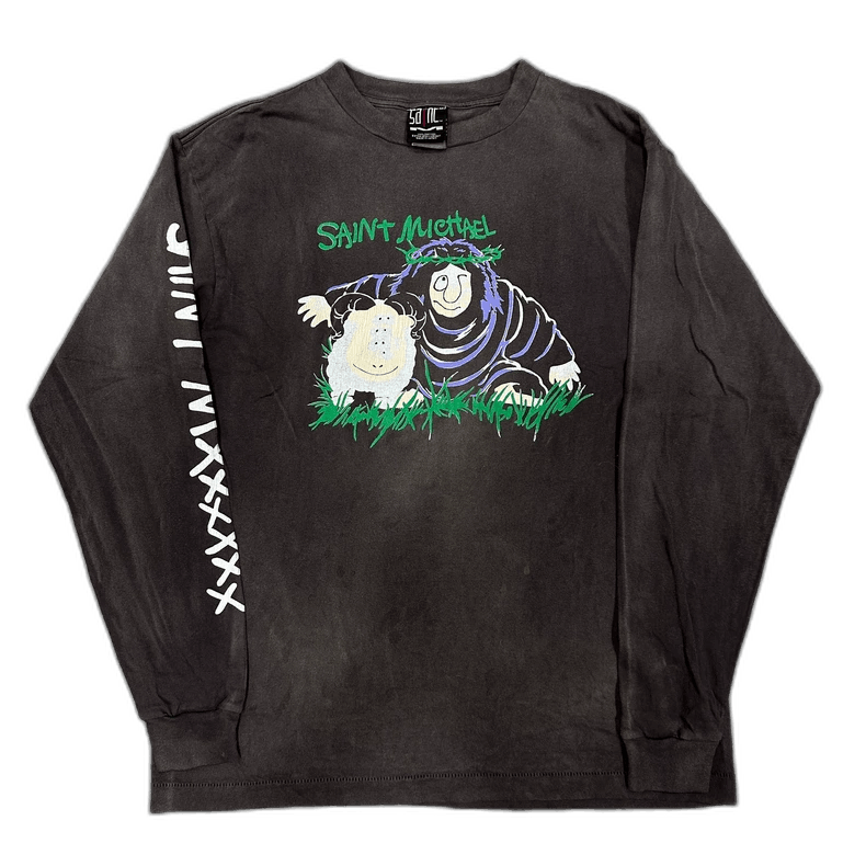 Saint Michael Saint Michael Long Sleeve Black Graphic Shirt Size US M / EU 48-50 / 2 - 1 Thumbnail