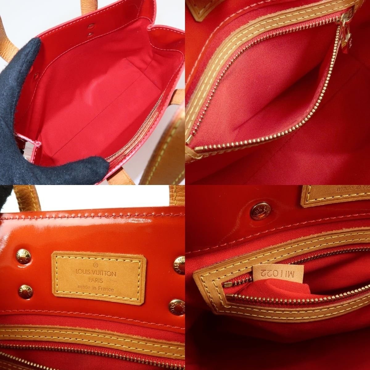 Louis Vuitton Louis Vuitton Monogram Vernis Lead PM Tote Red Size ONE SIZE - 7 Thumbnail