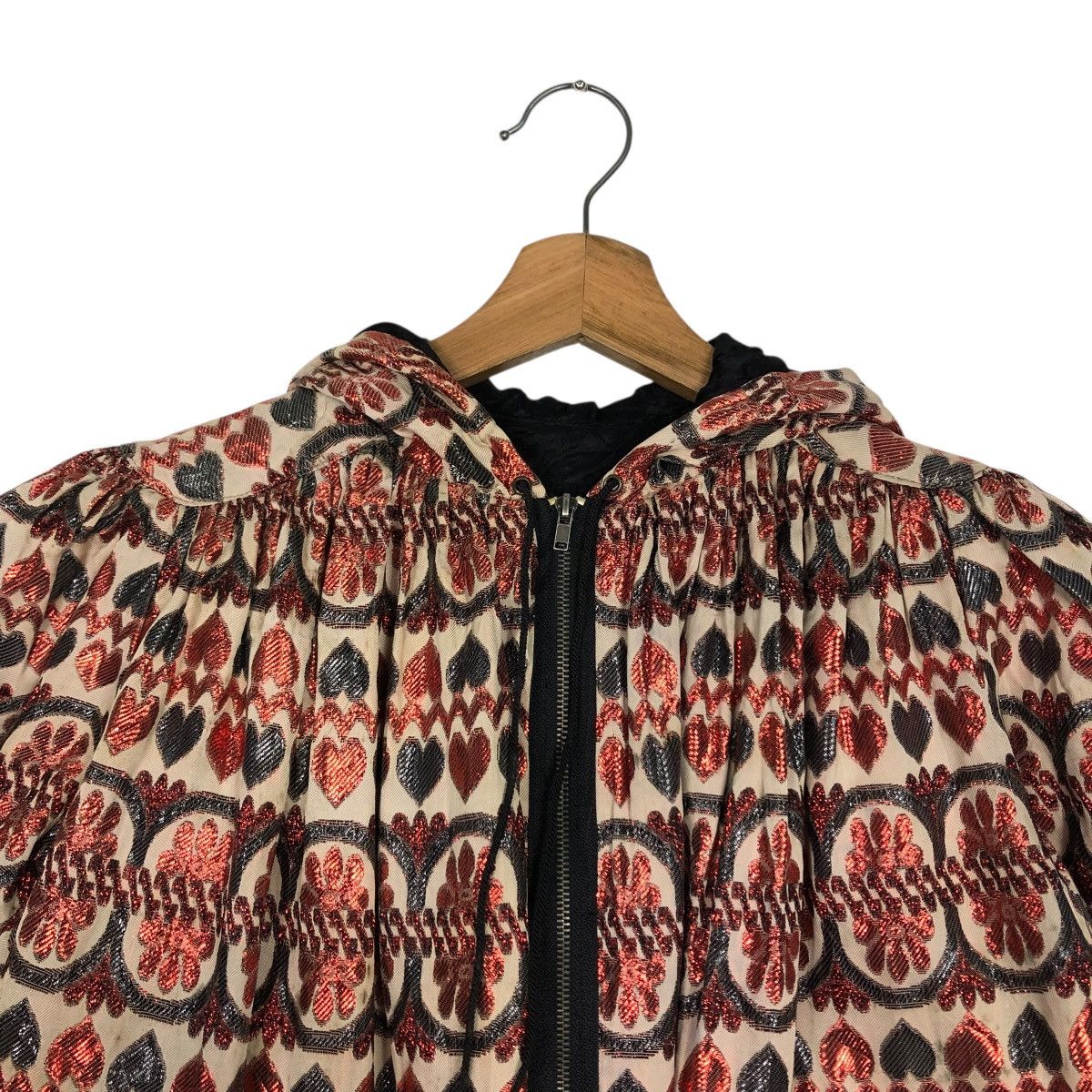 Anna Sui 🔥QUILTED TWEED JACKET DESIGN HOODIE ANNA SUI Size M / US 6-8 / IT 42-44 - 15 Thumbnail