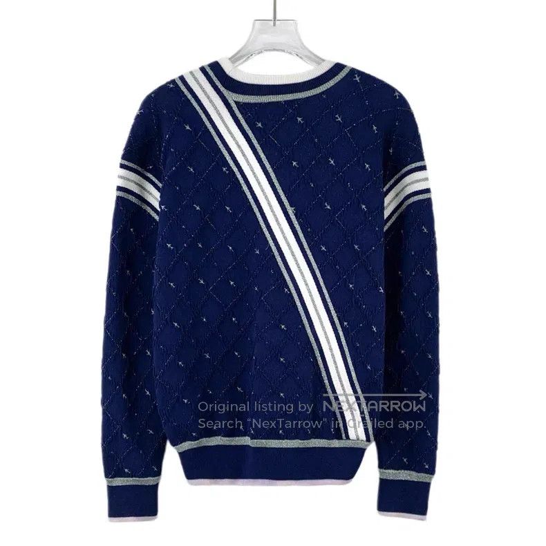 Chanel Chanel Airport Series Dark Blue Asymmetrical Striped Desig Size XXS / US 00 / IT 34 - 2 Thumbnail