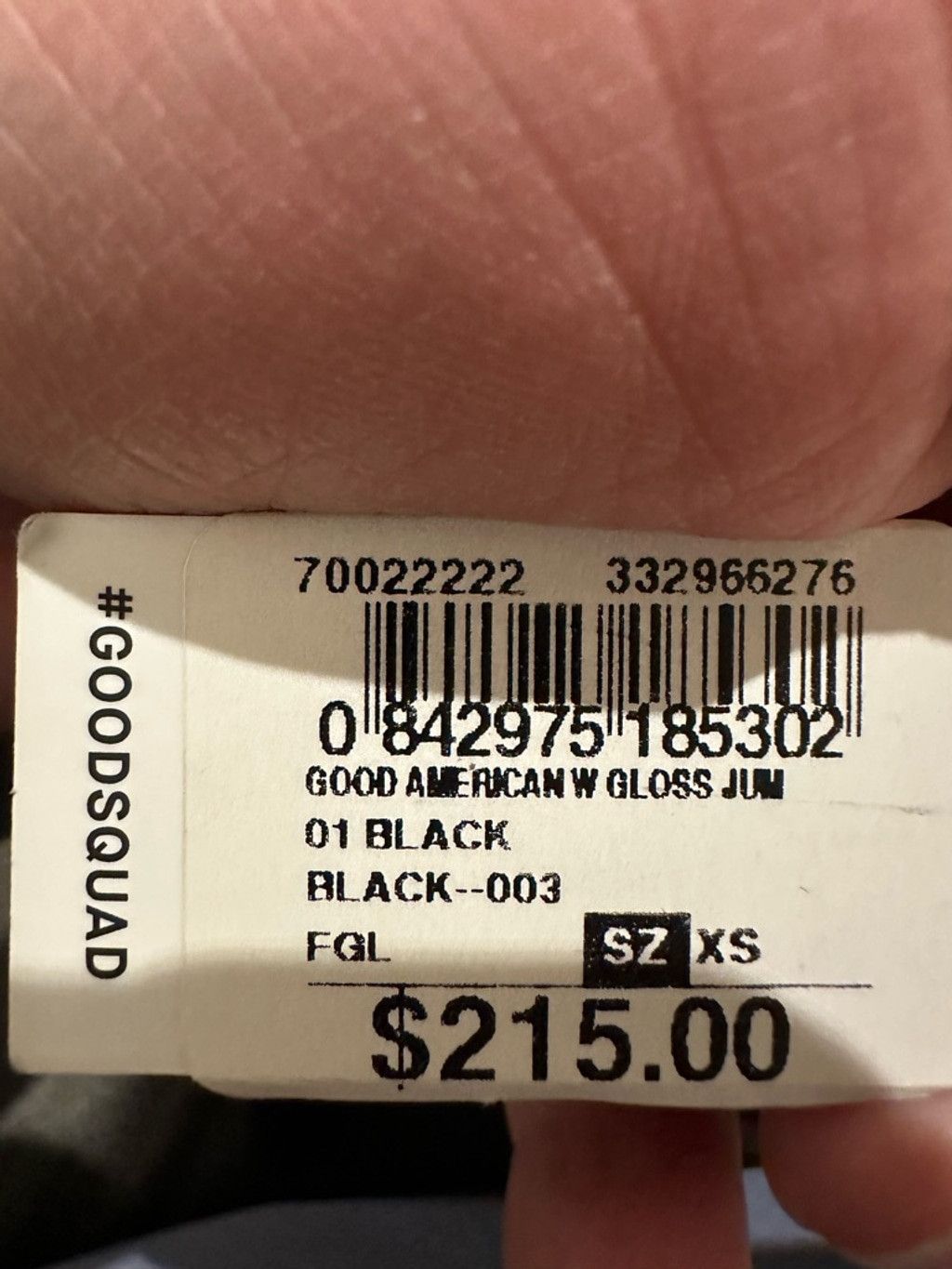 Good American Women's Good American black glossy Jumpsuit XS Black Size 25" / US 0 / IT 36 - 7 Thumbnail