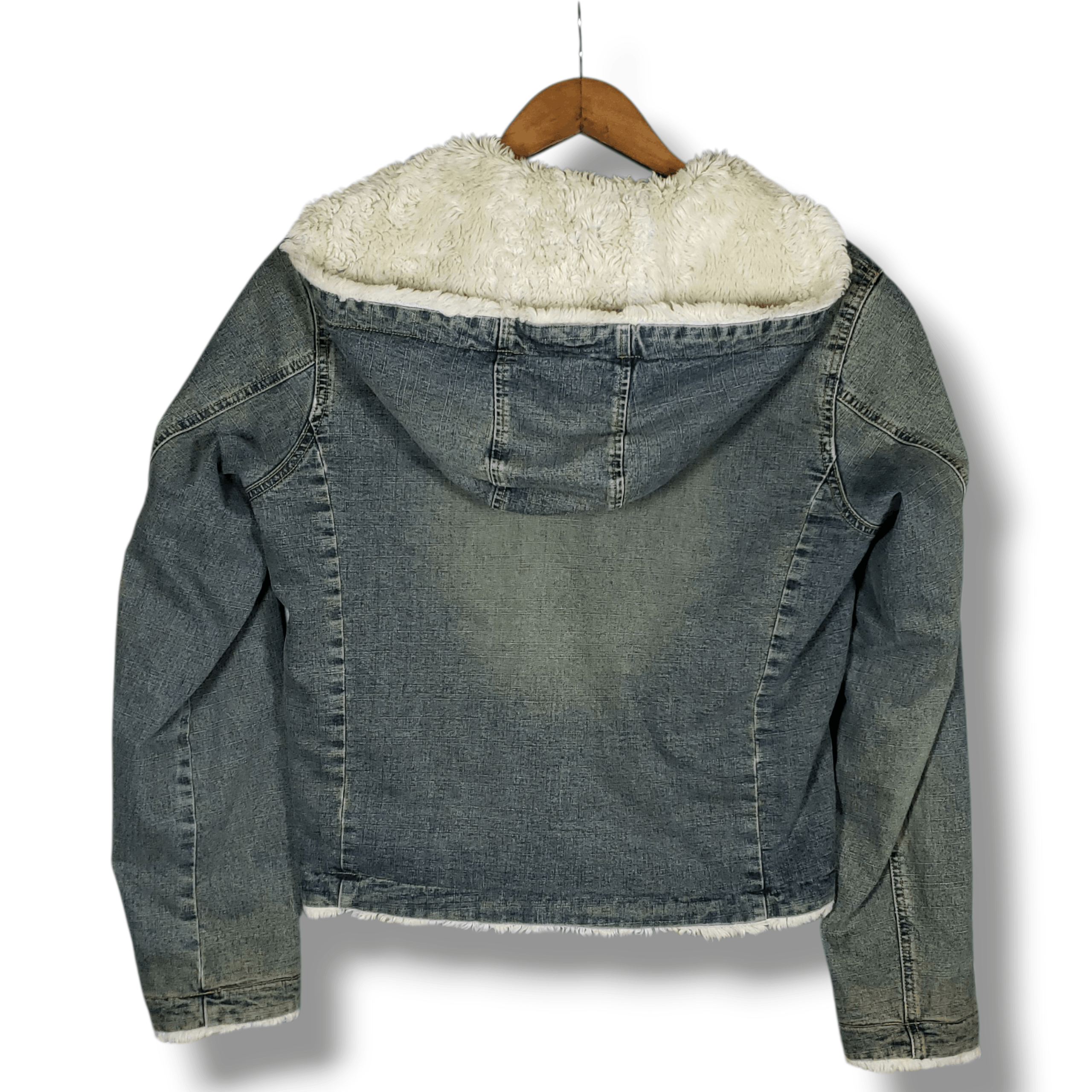 Other Women's M Vintage Sherpa Trucker Jacket Retro Y2K Size M / US 6-8 / IT 42-44 - 3 Thumbnail
