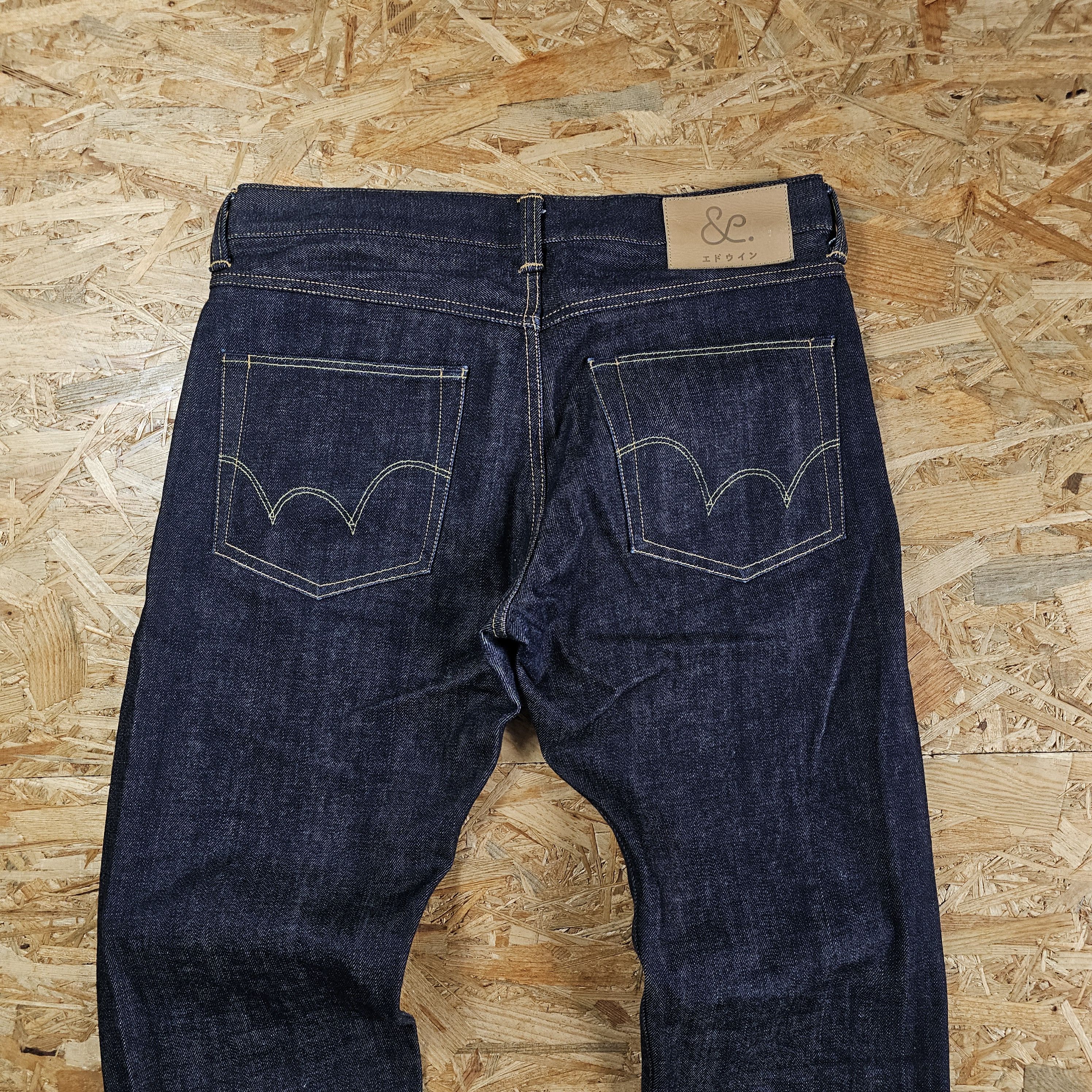 Edwin × Japanese Brand EDWIN Selvedge Denim Jeans Pants ED-55 PEGGS SON 32X32 Size US 31 - 4 Thumbnail