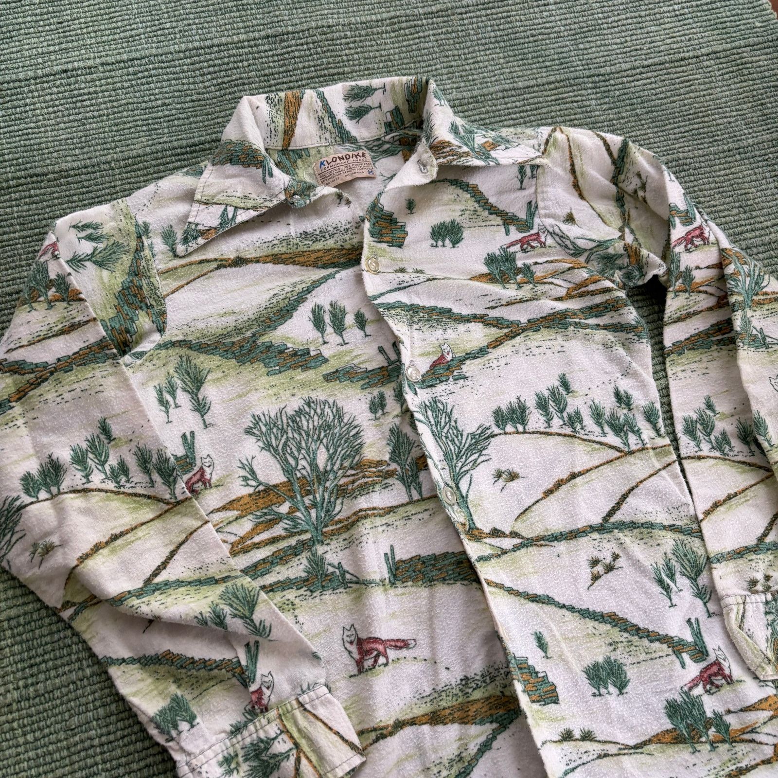 Vintage True Vintage 70s Klondike Pattern Youth Size Flannel Shirt Size S / US 4 / IT 40 - 5 Thumbnail