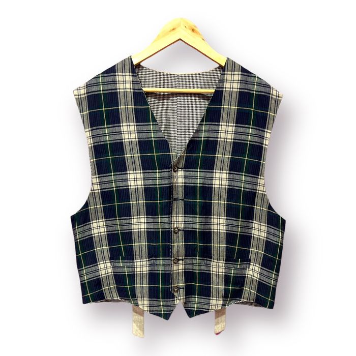 Tommy hilfiger plaid outlet vest