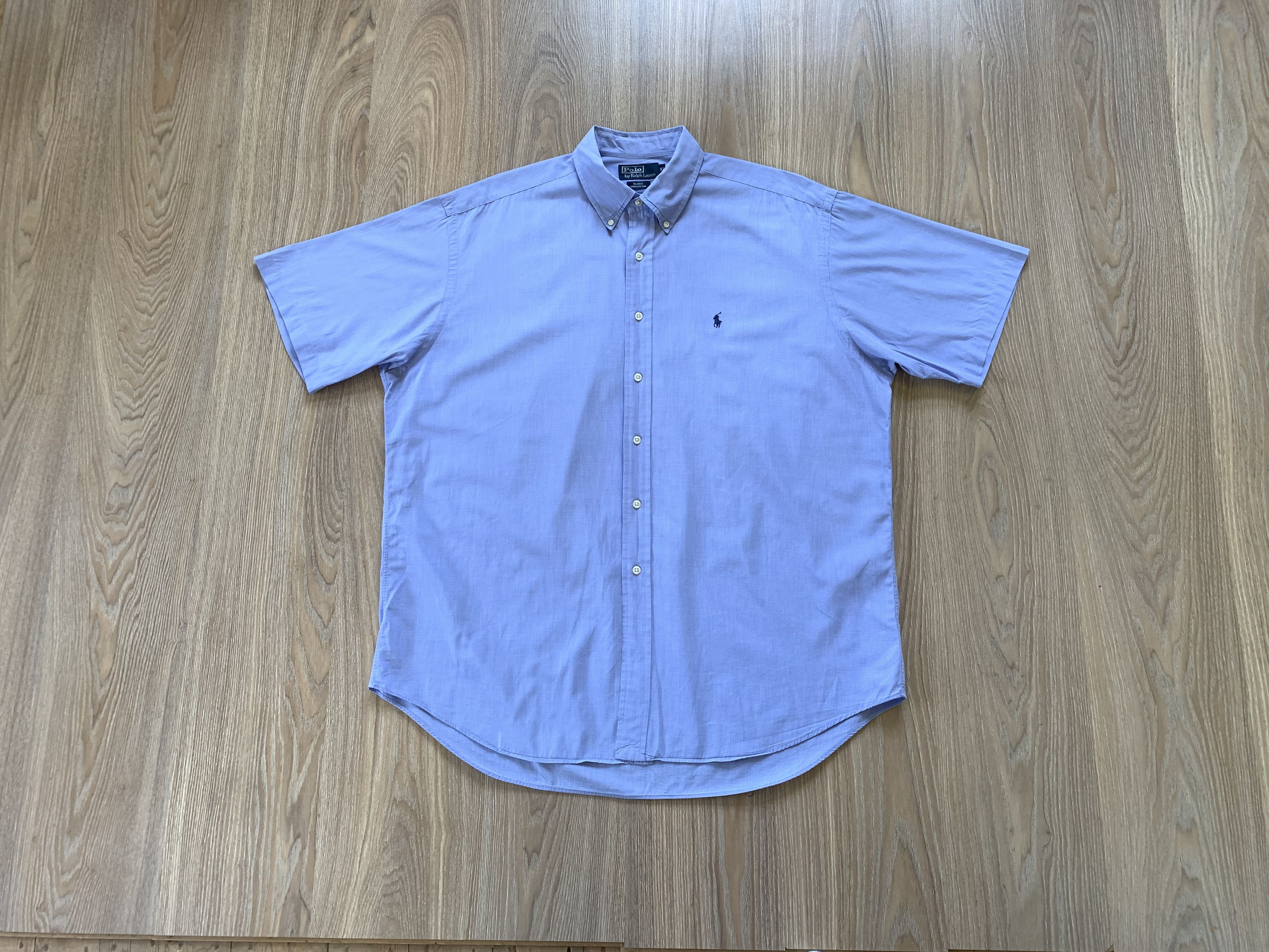 Polo Ralph Lauren × Ralph Lauren × Vintage Polo Ralph Lauren Vintage Cotton Blake Short Sleeve Shirt Size US XL / EU 56 / 4 - 1 Thumbnail