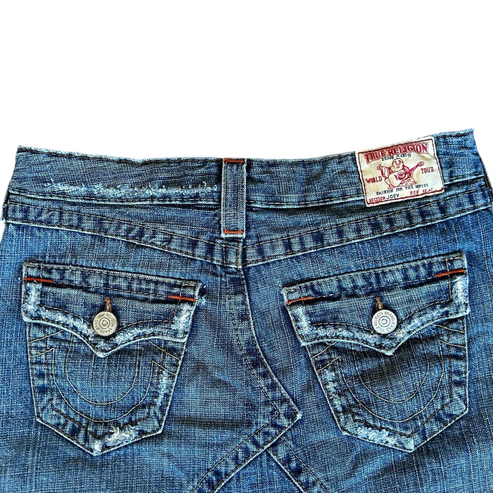 True Religion True Religion Joey Denim Jean Skirt Mini 26 Grunge Street Size 26" / US 2 / IT 38 - 9 Thumbnail