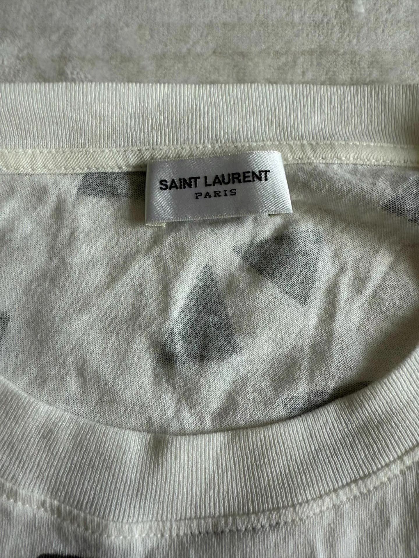 Saint Laurent Paris Saint Laurent Men's Oversized T-shirt Ｑ23 Size US M / EU 48-50 / 2 - 2 Thumbnail