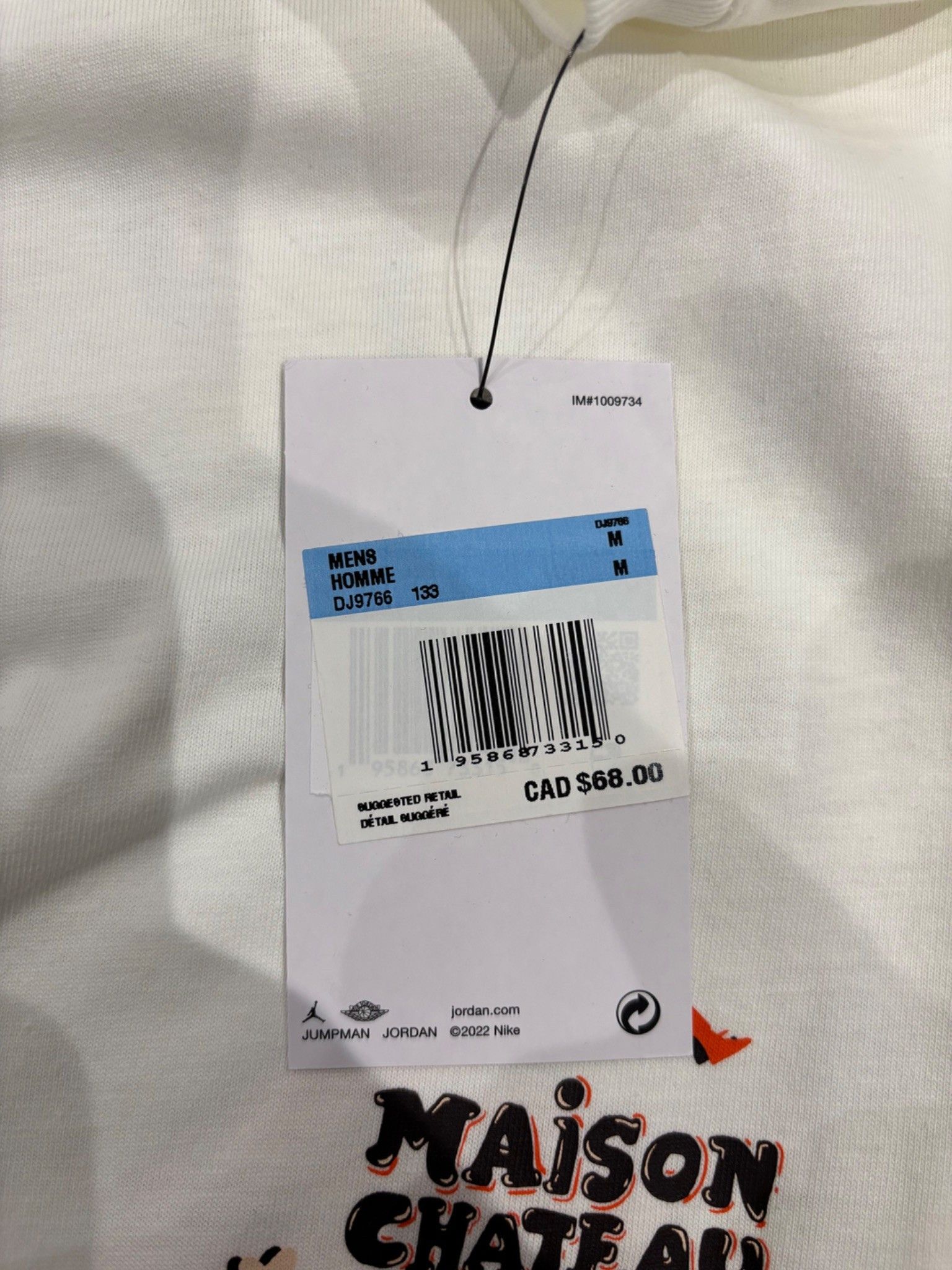 Jordan Brand Jordan x Maison Chateau Rouge T-shirt White Size US M / EU 48-50 / 2 - 5 Thumbnail